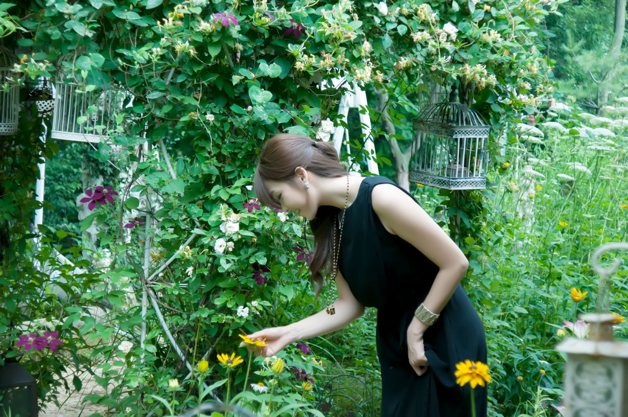 李恩慧 - 黑色优雅长裙外拍-图13