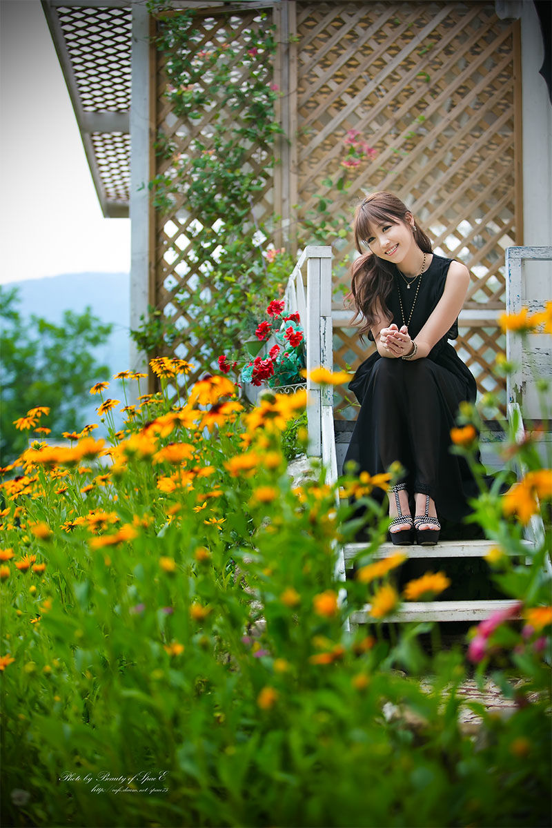 李恩慧 - 黑色优雅长裙外拍-图14