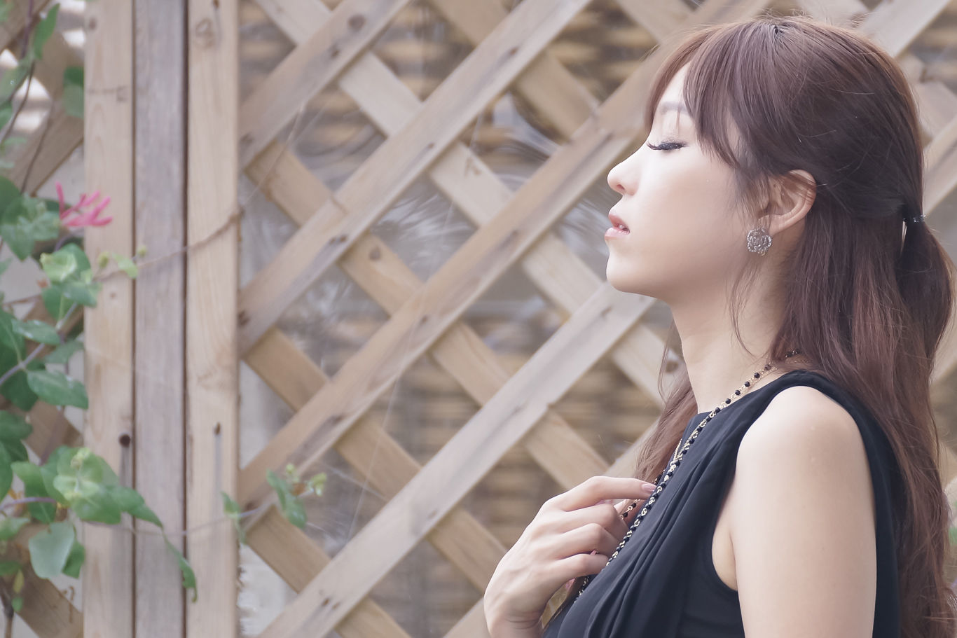 李恩慧 - 黑色优雅长裙外拍-图16