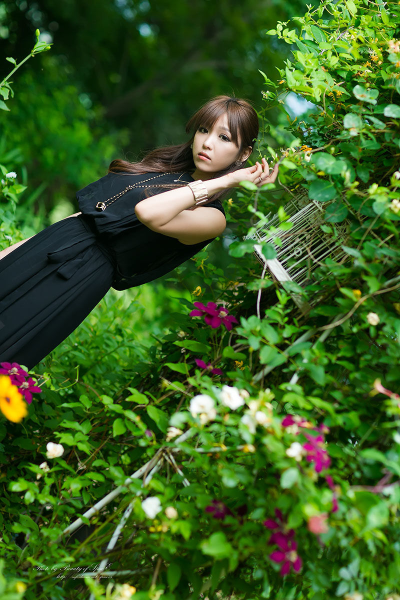 李恩慧 - 黑色优雅长裙外拍-图19