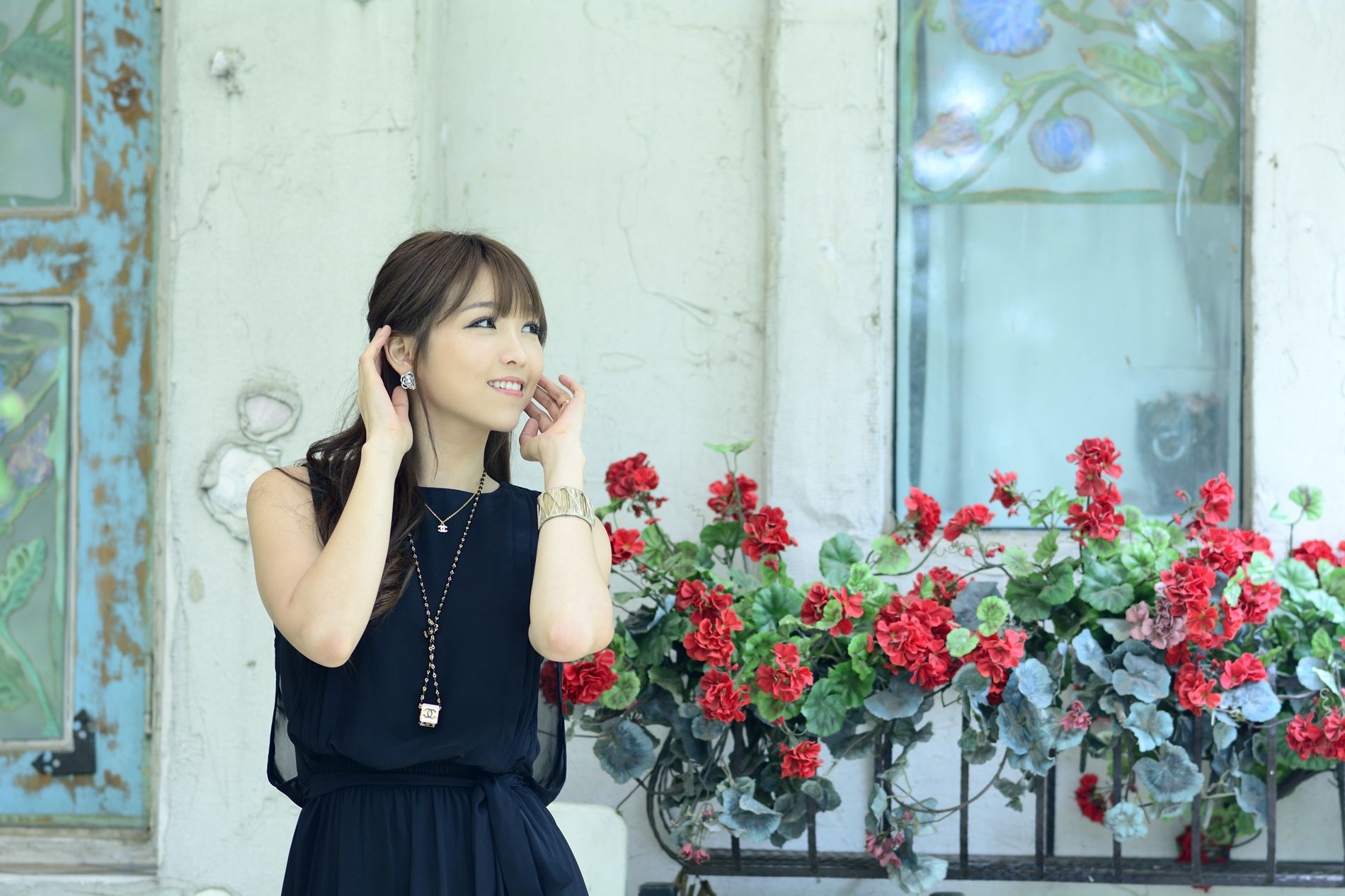 李恩慧 - 黑色优雅长裙外拍-图6