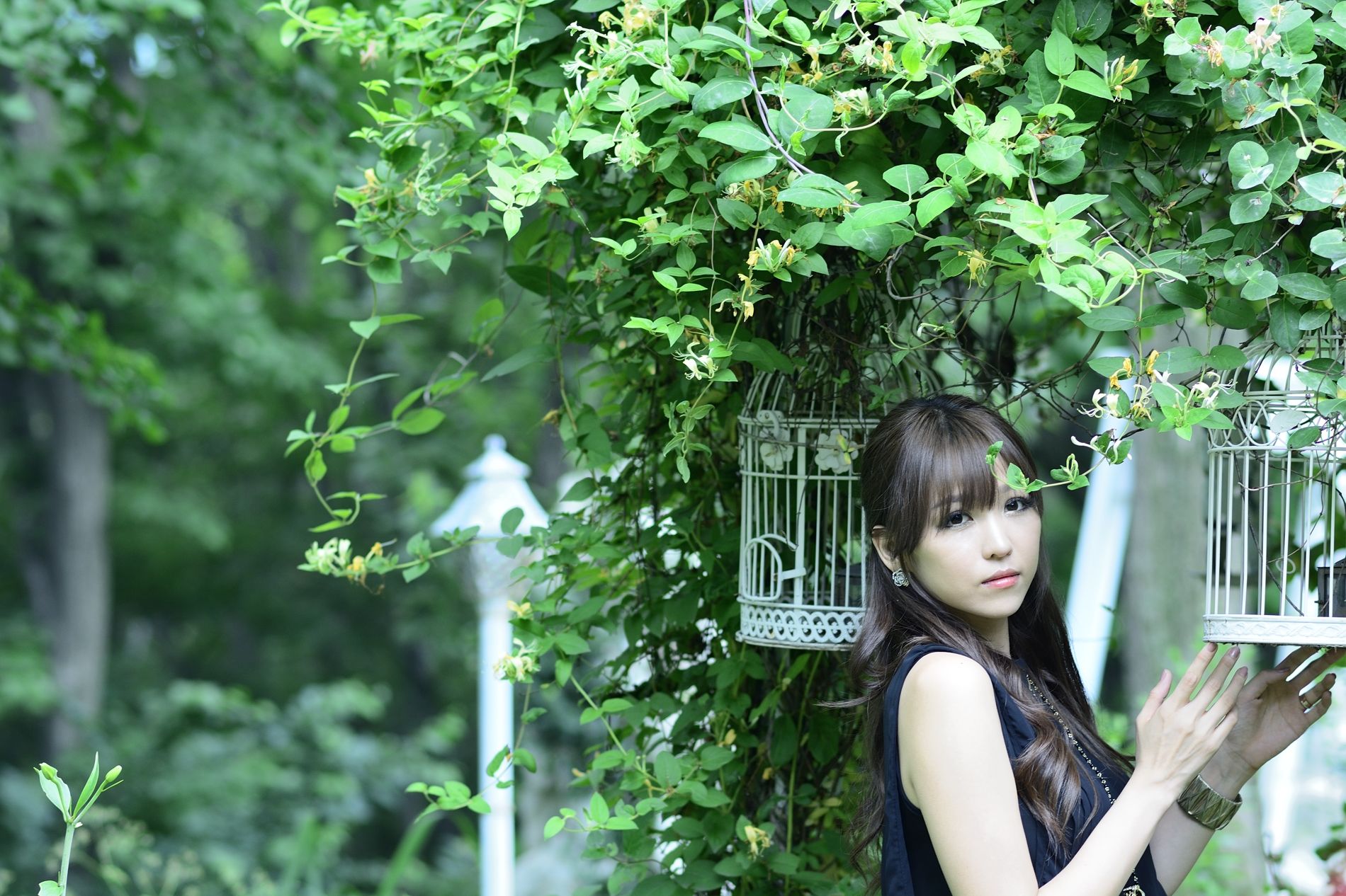 李恩慧 - 黑色优雅长裙外拍-图7