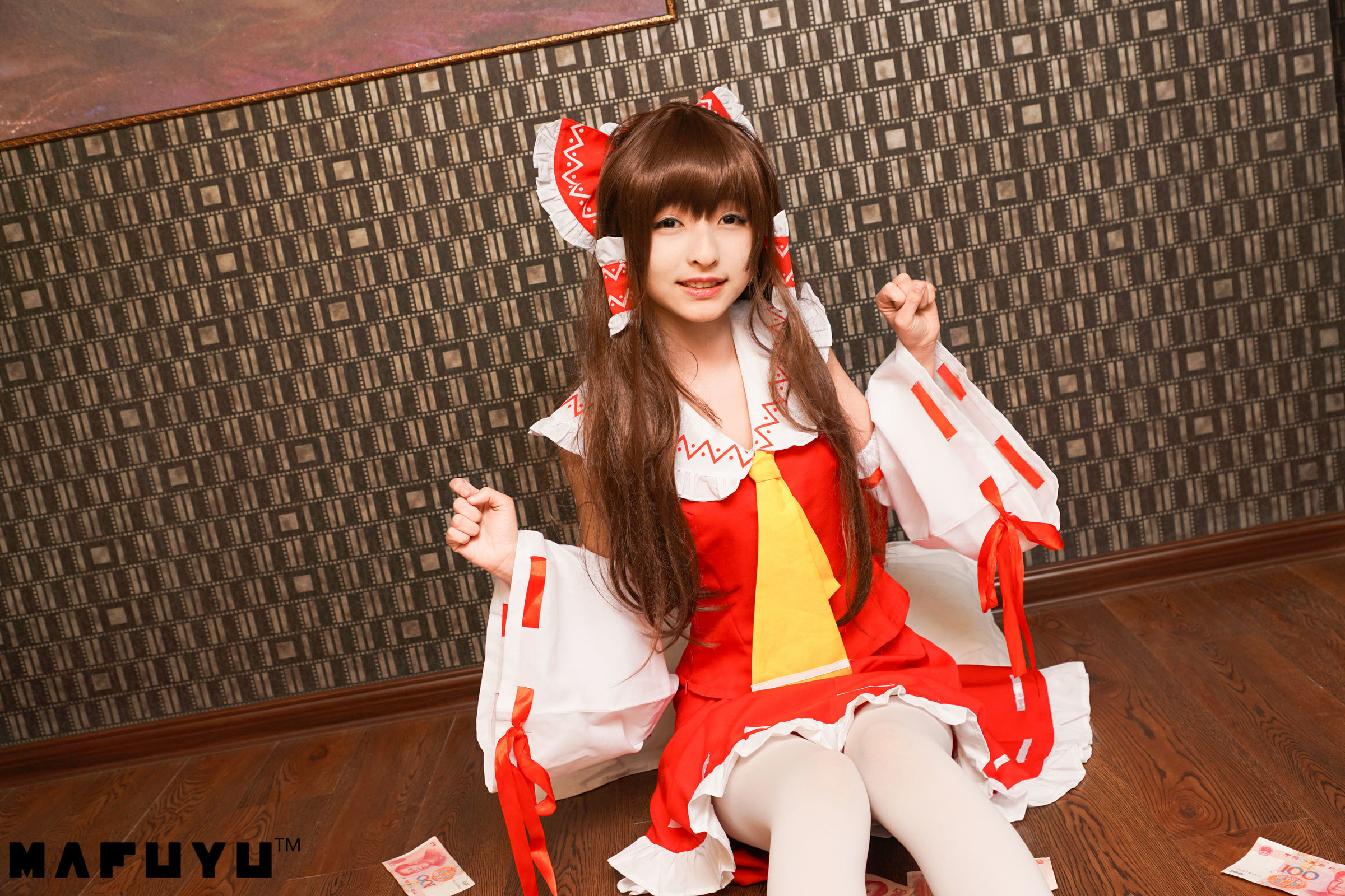 神楽板真冬 COS Reimu猫娘系列套图-图21