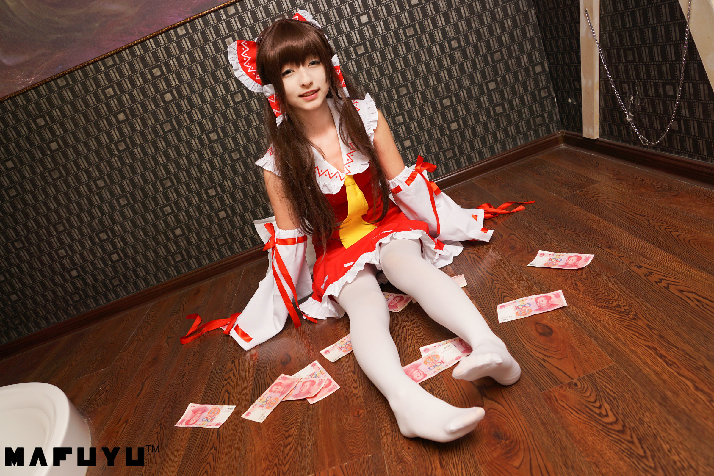 神楽板真冬 COS Reimu猫娘系列套图-图22