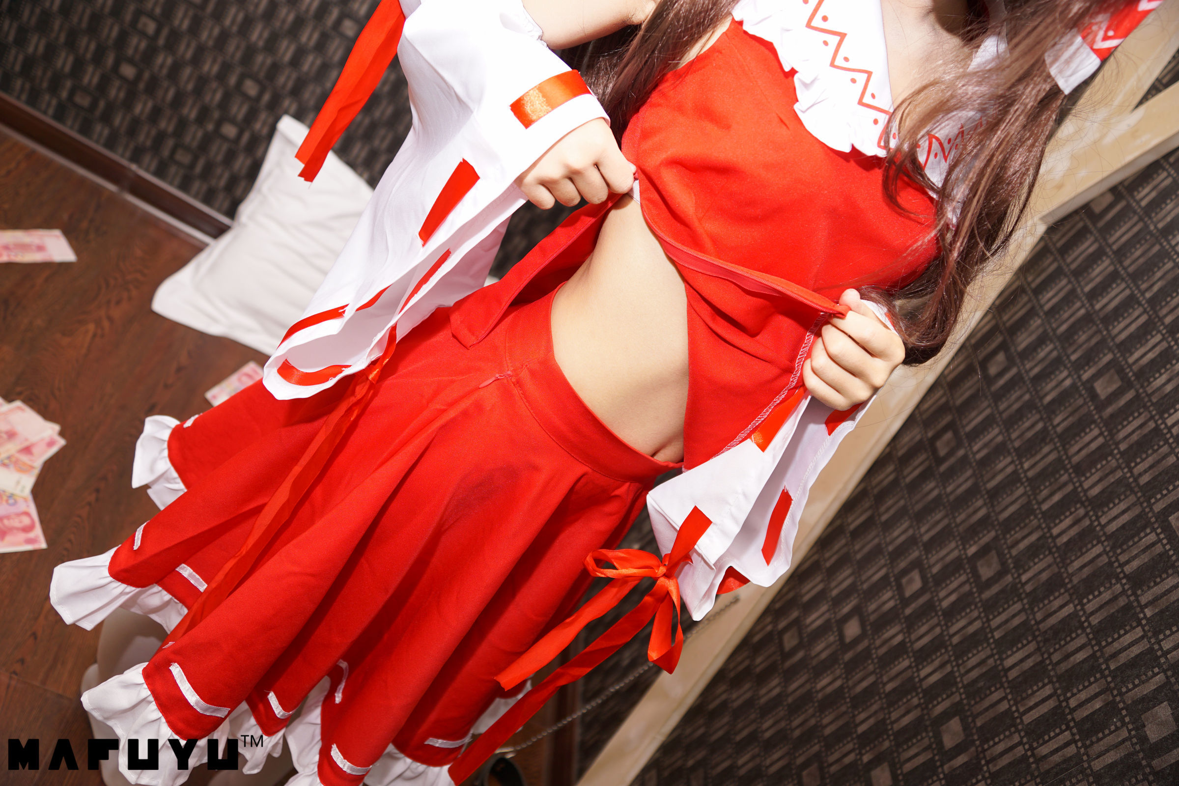 神楽板真冬 COS Reimu猫娘系列套图-图45