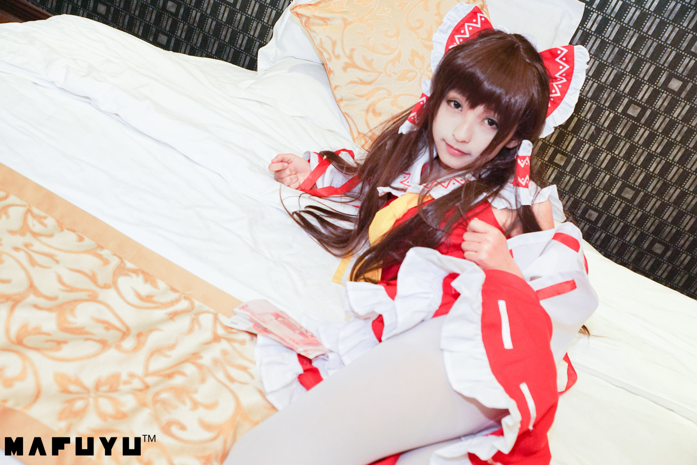 神楽板真冬 COS Reimu猫娘系列套图-图5