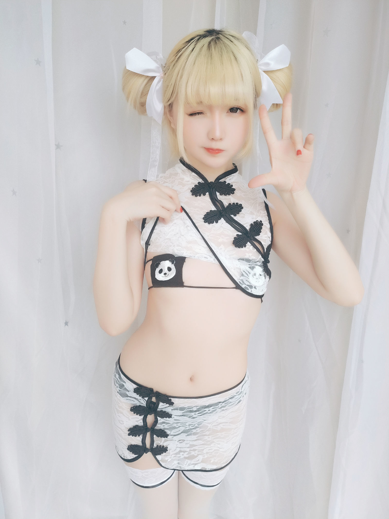 星之迟迟 VOL.16 熊猫旗袍-图16