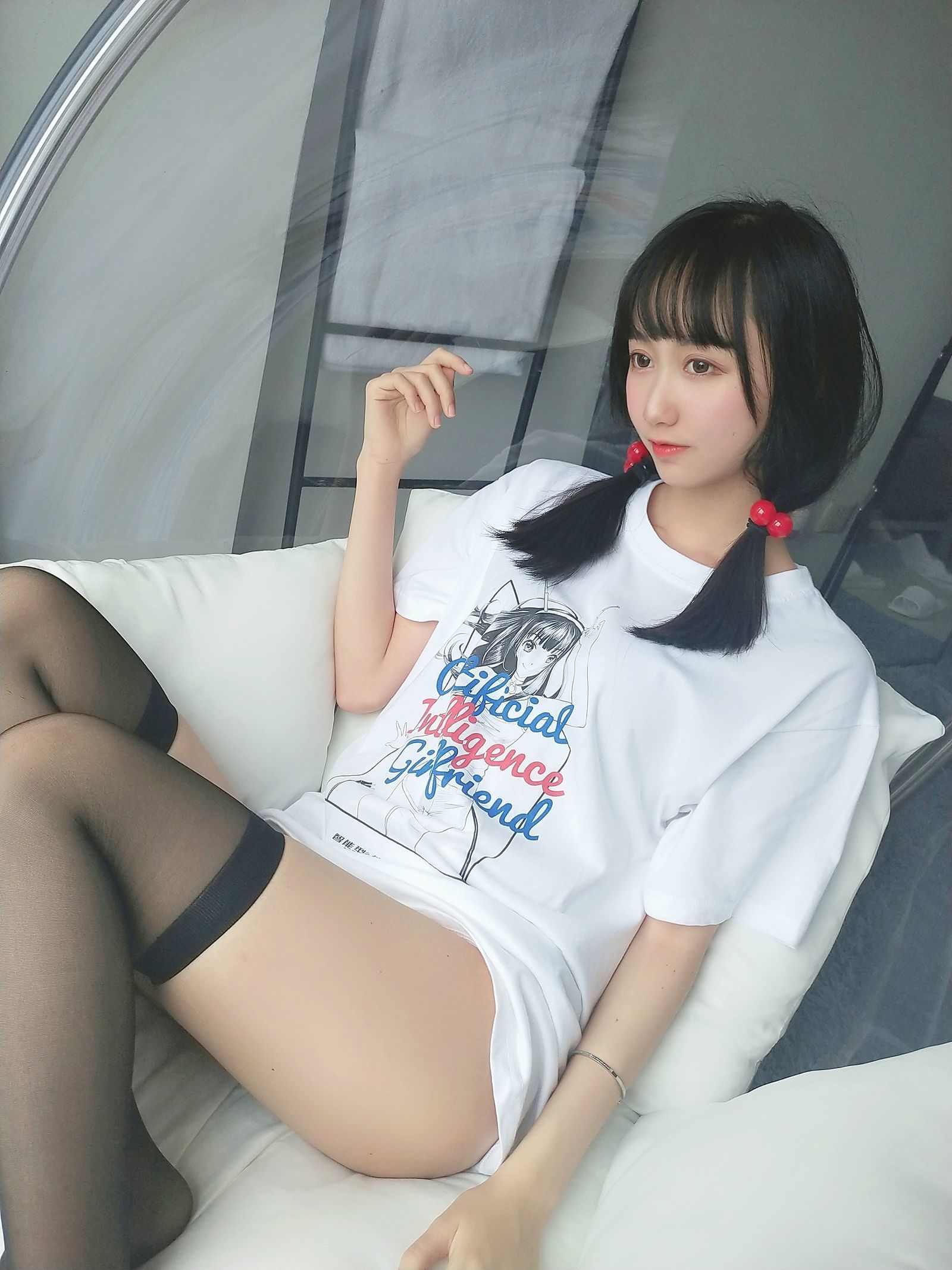 木绵绵OwO - 智能型彼女T恤图-图0