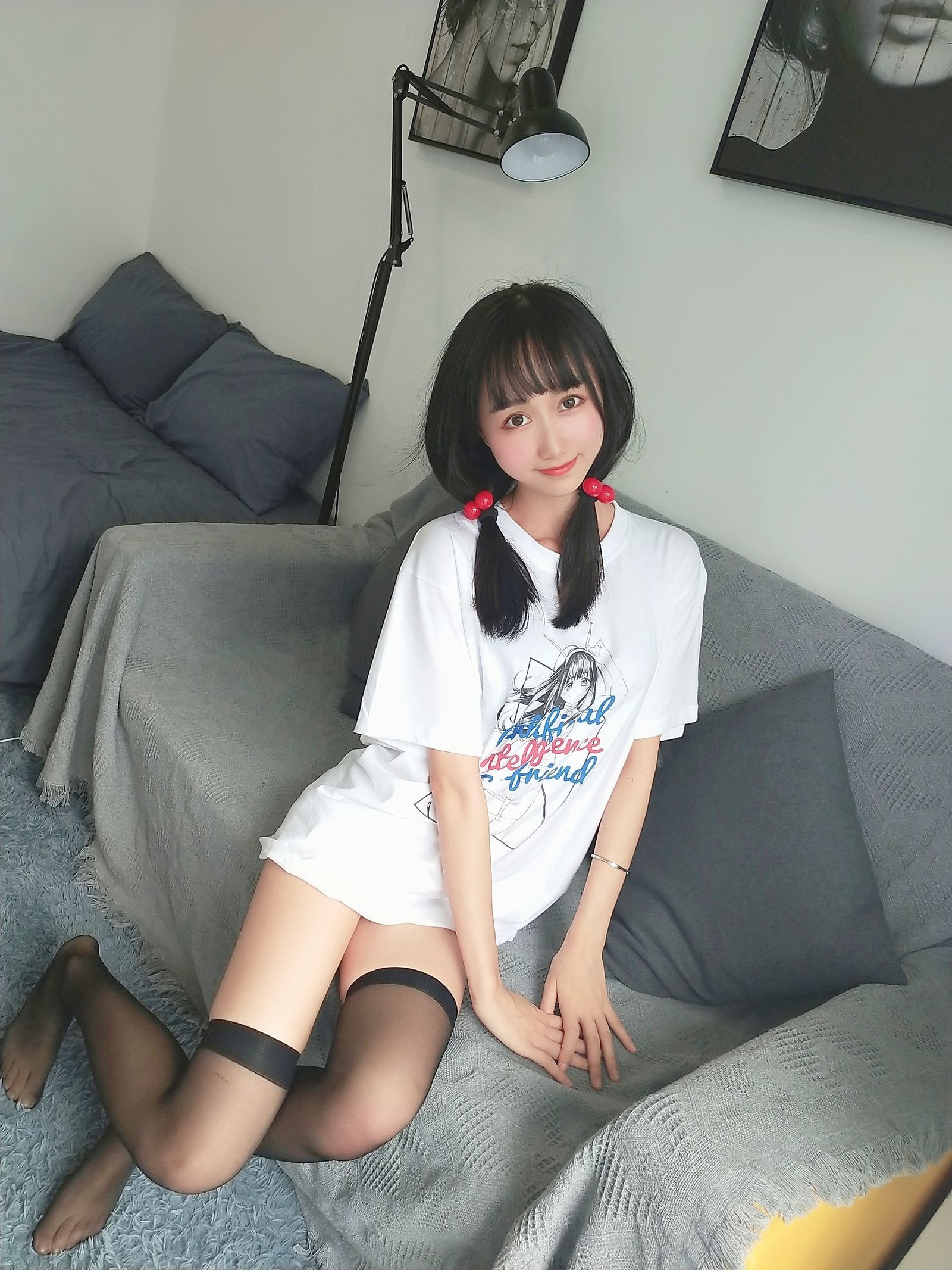 木绵绵OwO - 智能型彼女T恤图-图2