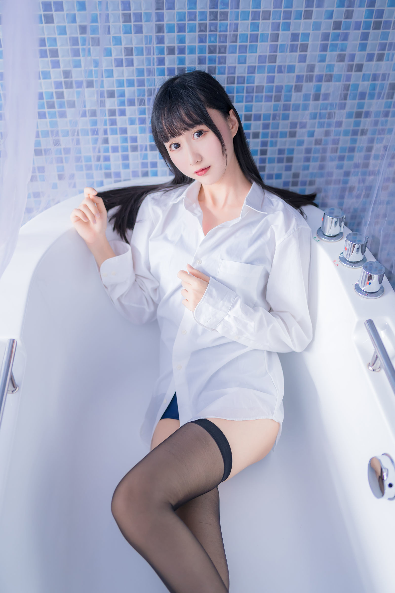 木绵绵OwO - 白衬衫黑丝死库水-图3