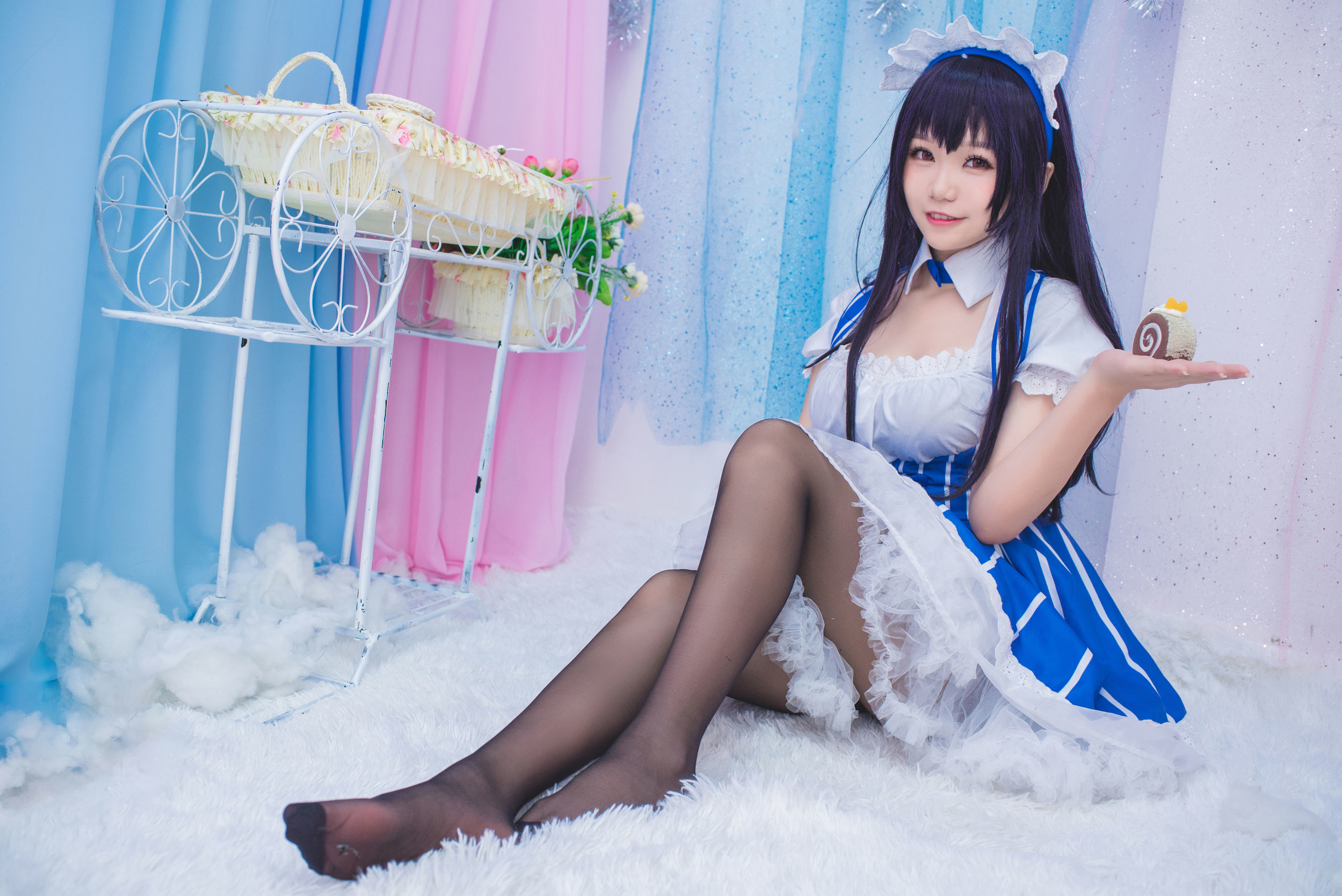 白金Saki - 女仆-图9