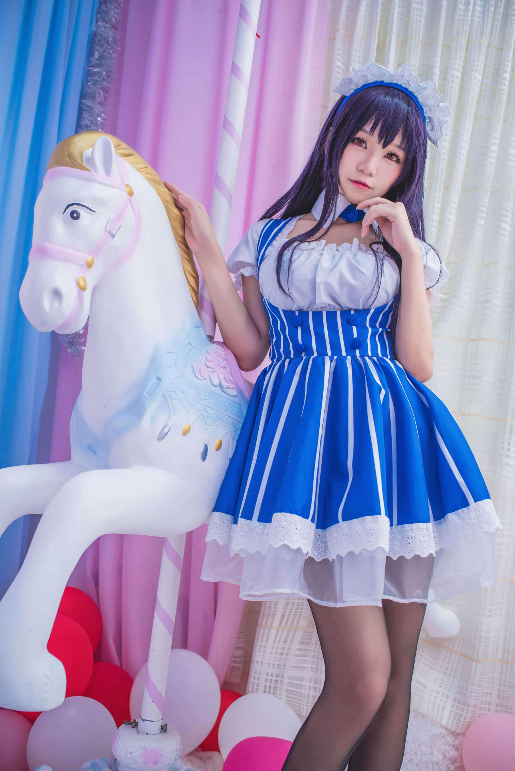 白金Saki - 女仆-图1