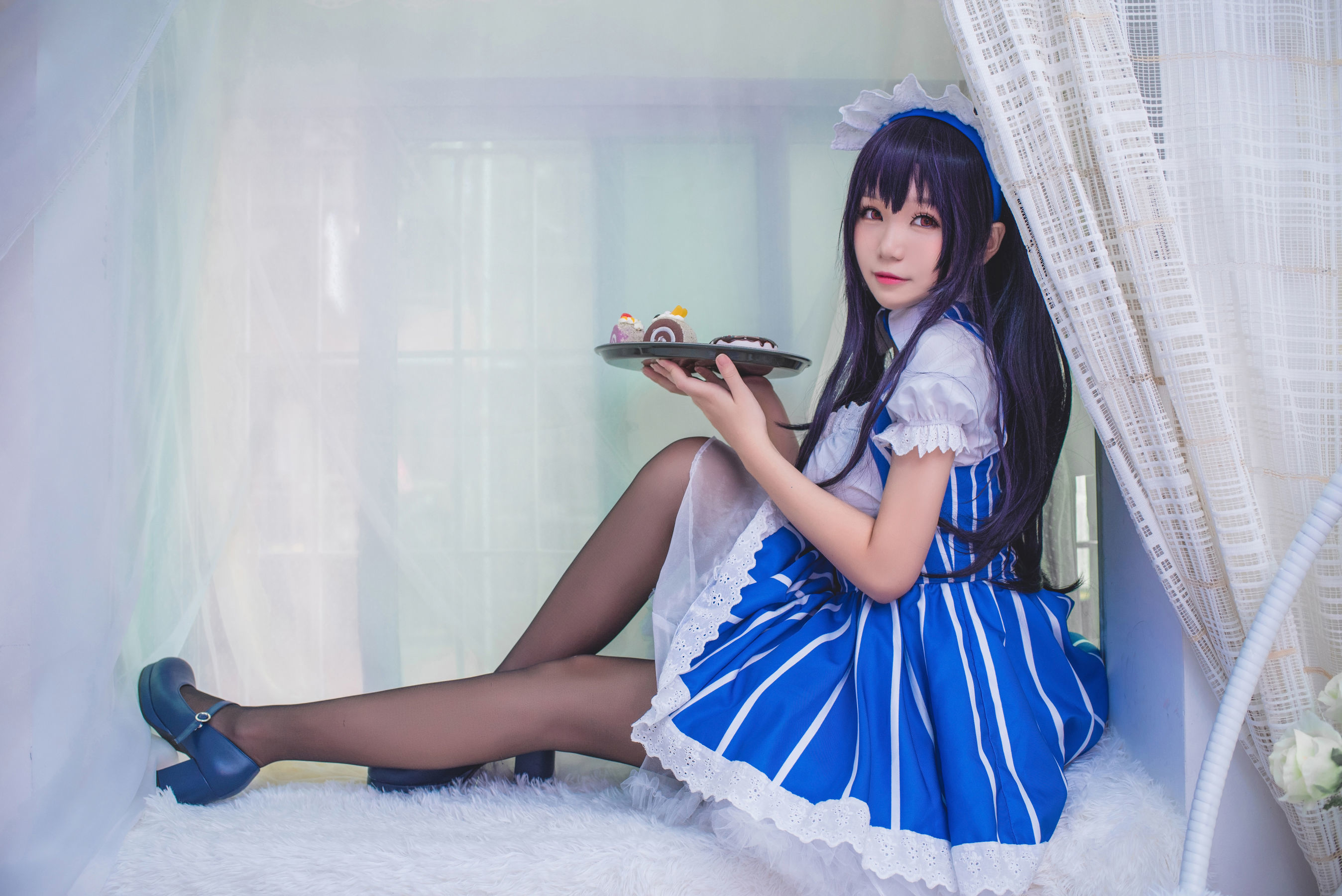 白金Saki - 女仆-图2