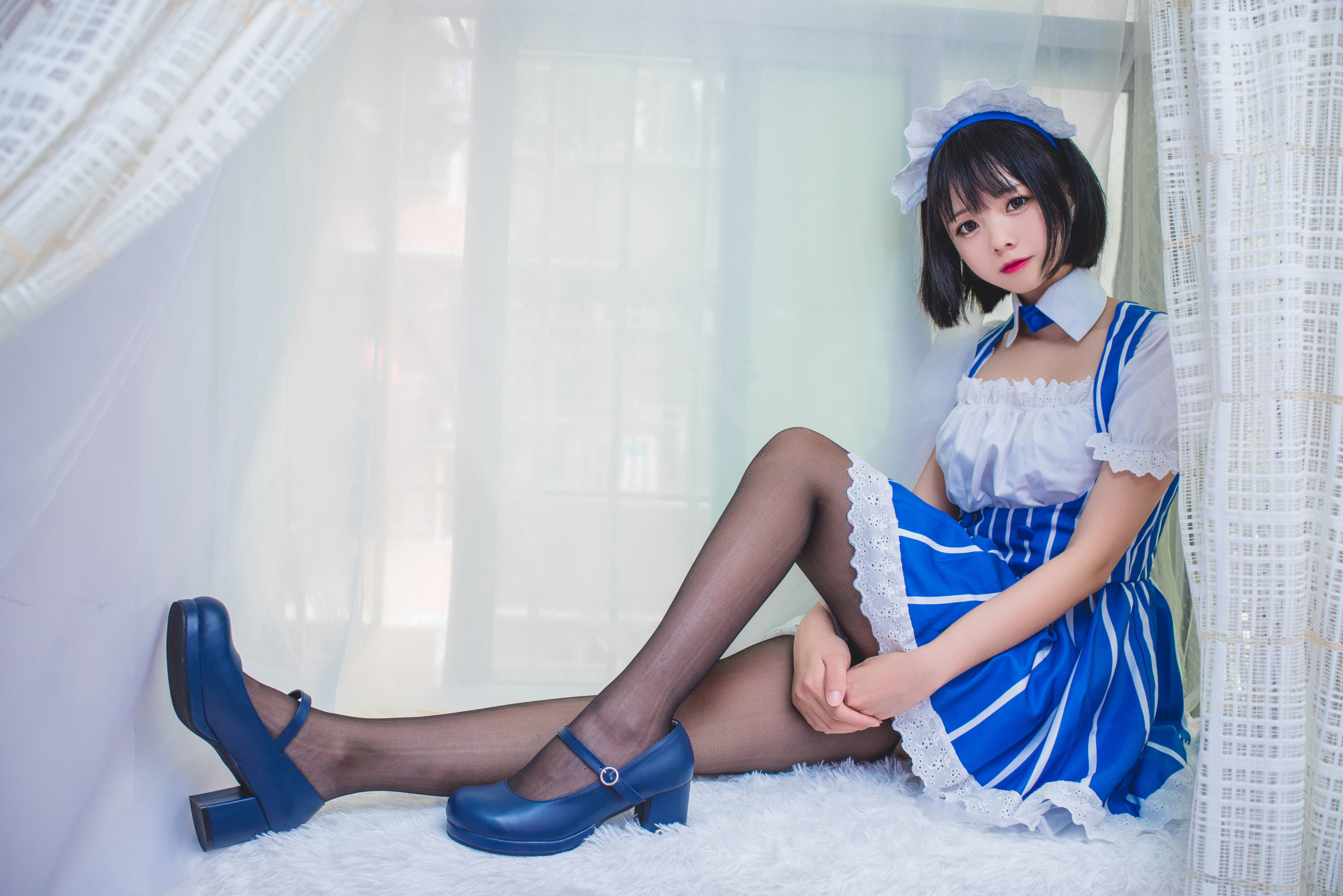 白金Saki - 女仆-图3
