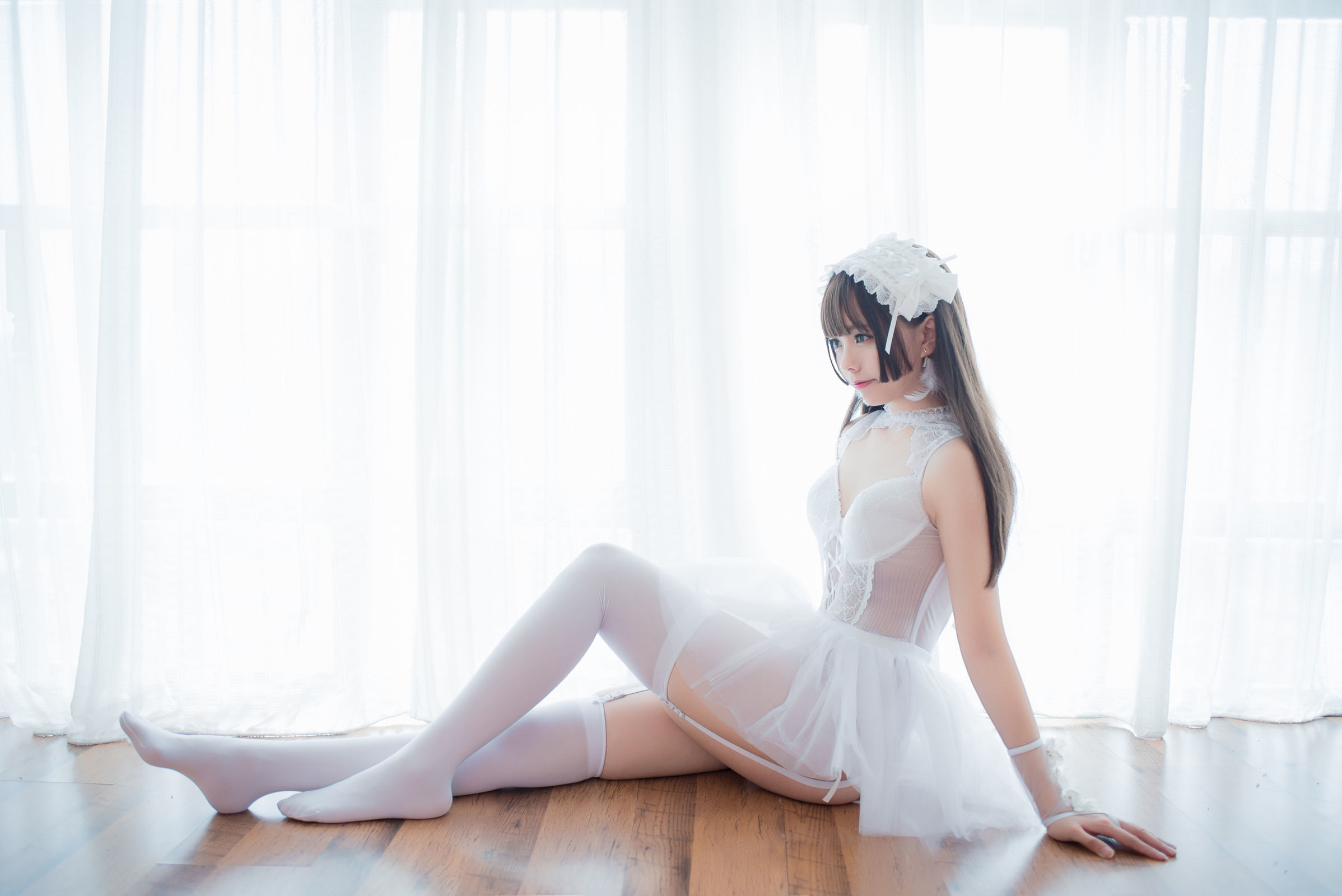萌系小野妹子w - 白色纱裙+蕾姆护士+蕾姆兔女郎-图3