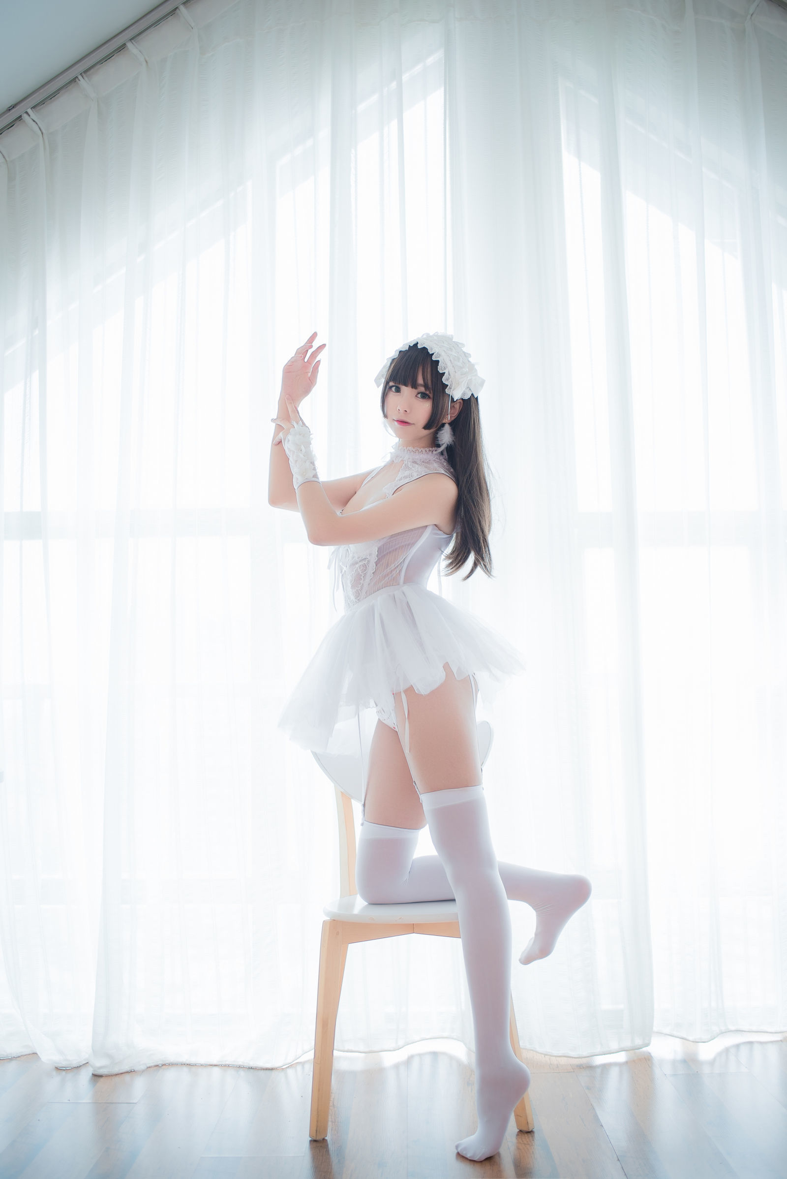 萌系小野妹子w - 白色纱裙+蕾姆护士+蕾姆兔女郎-图4