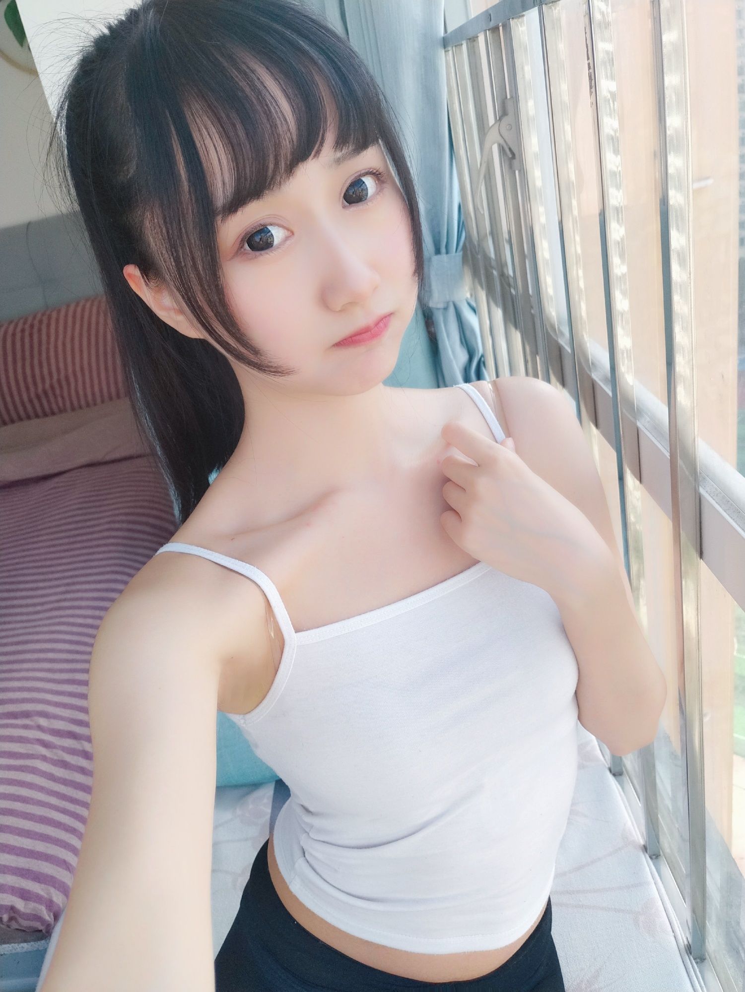 木绵绵OwO - 背心黑丝居家-图37