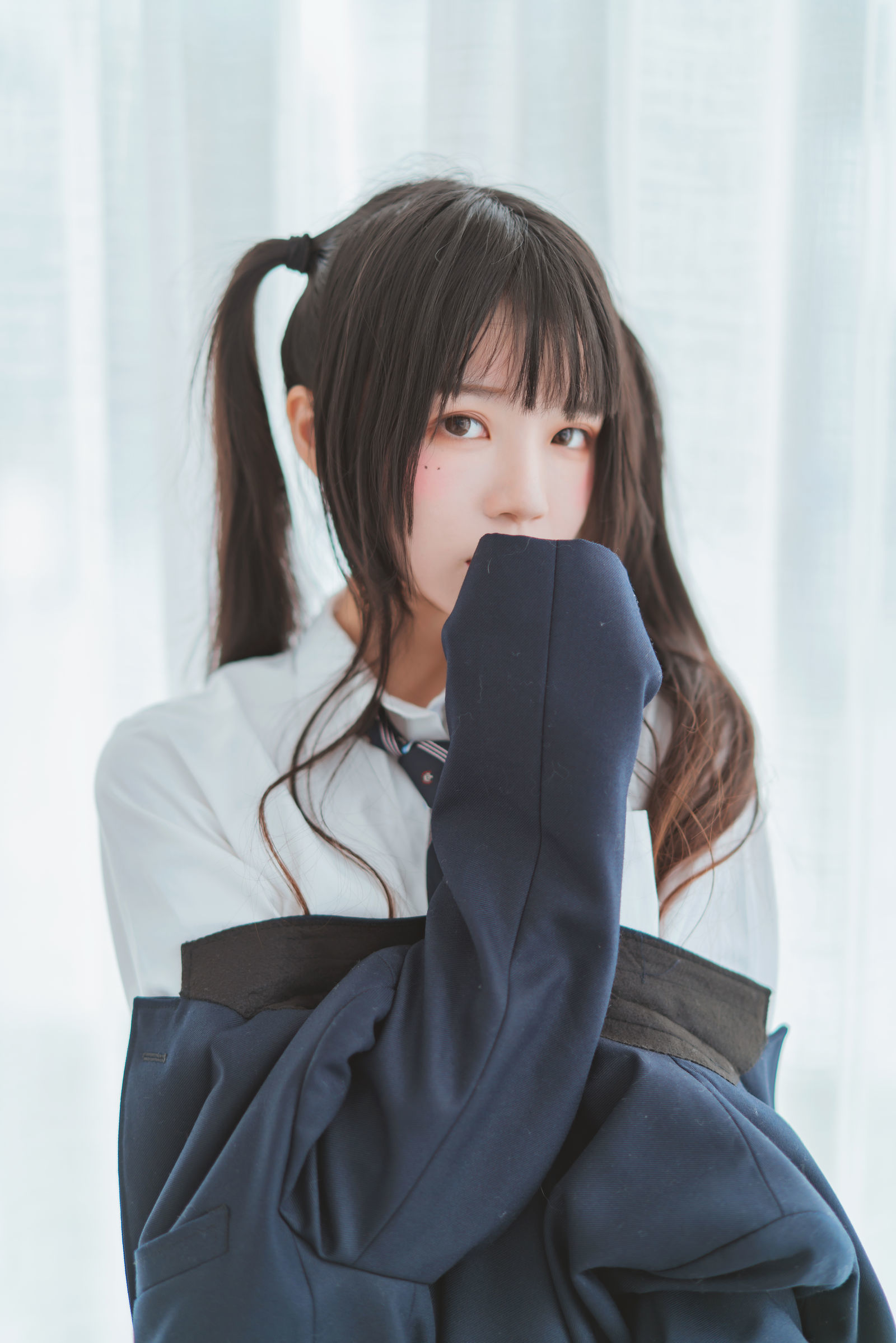 桜桃喵 - 冬季制服丝秀-图10