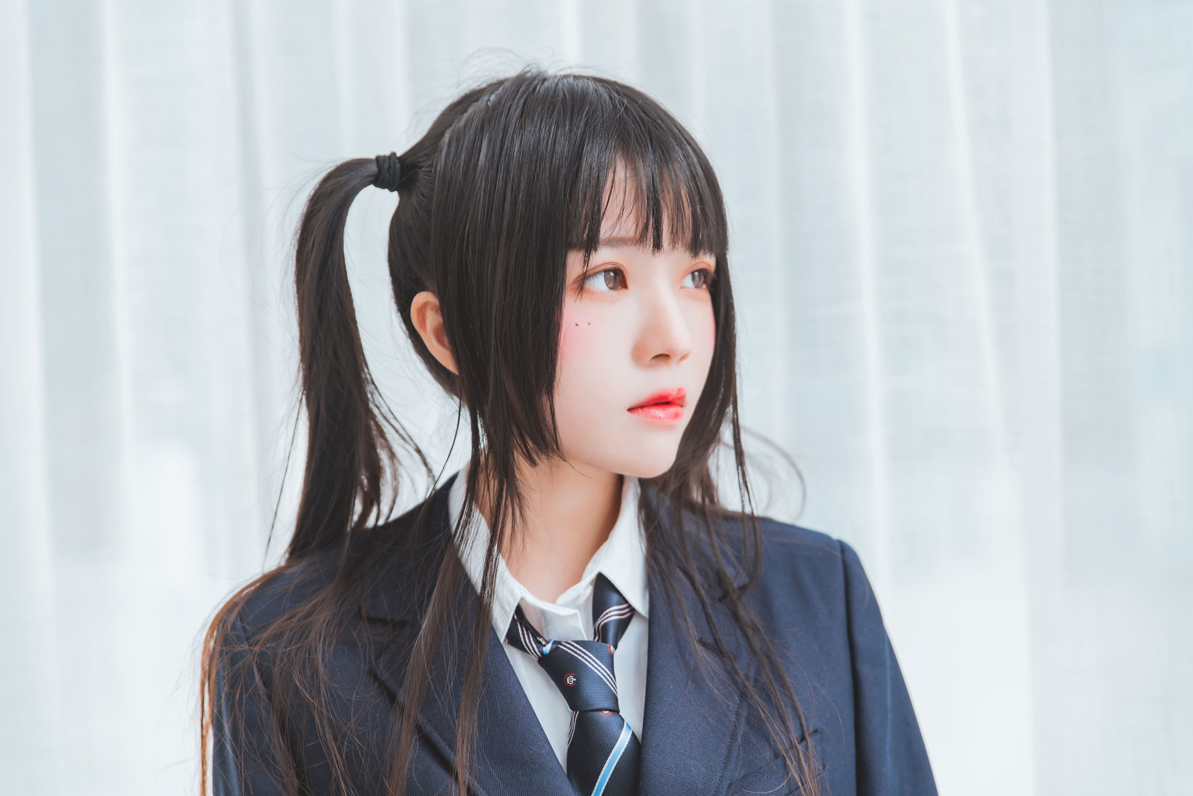 桜桃喵 - 冬季制服丝秀-图40
