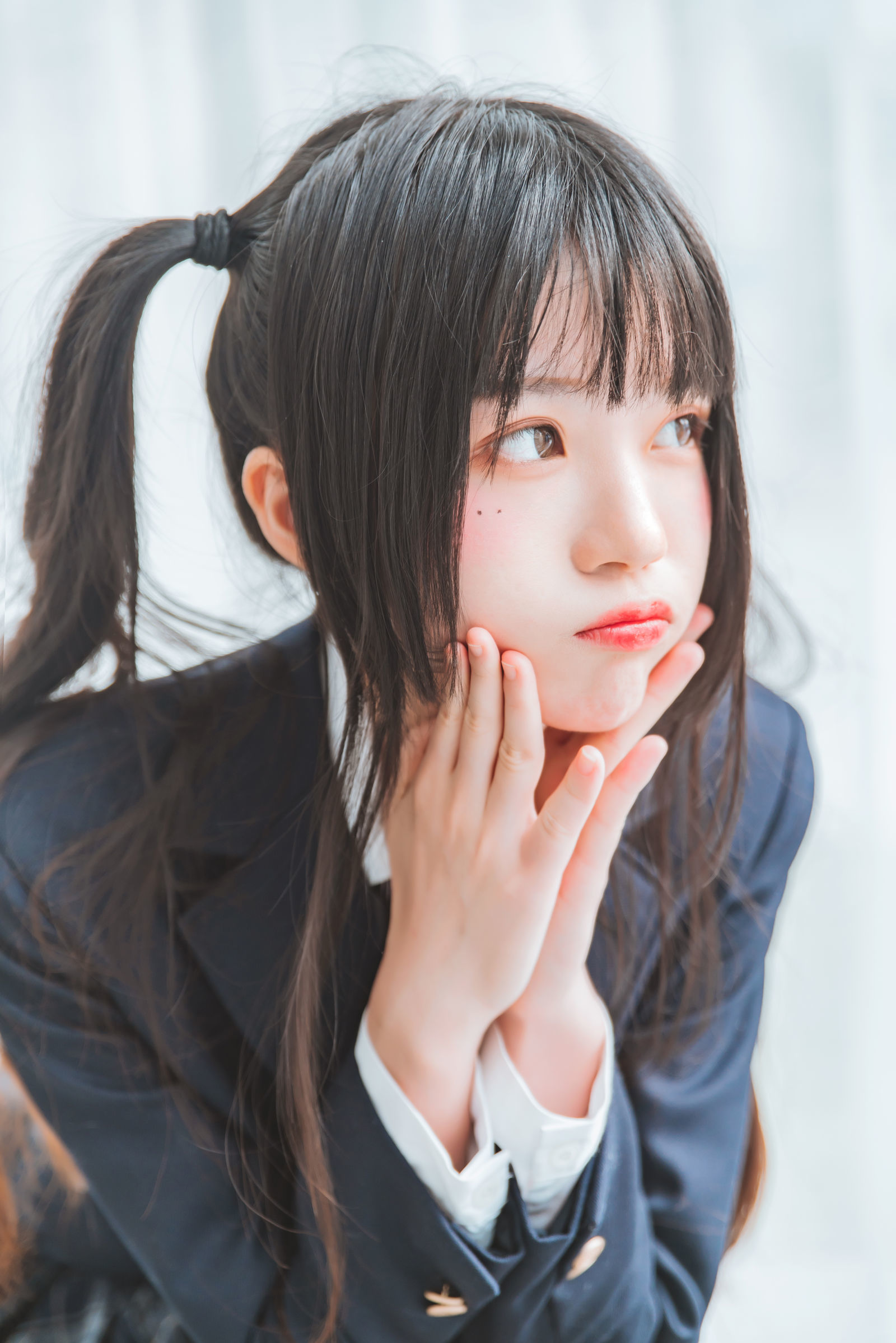 桜桃喵 - 冬季制服丝秀-图41