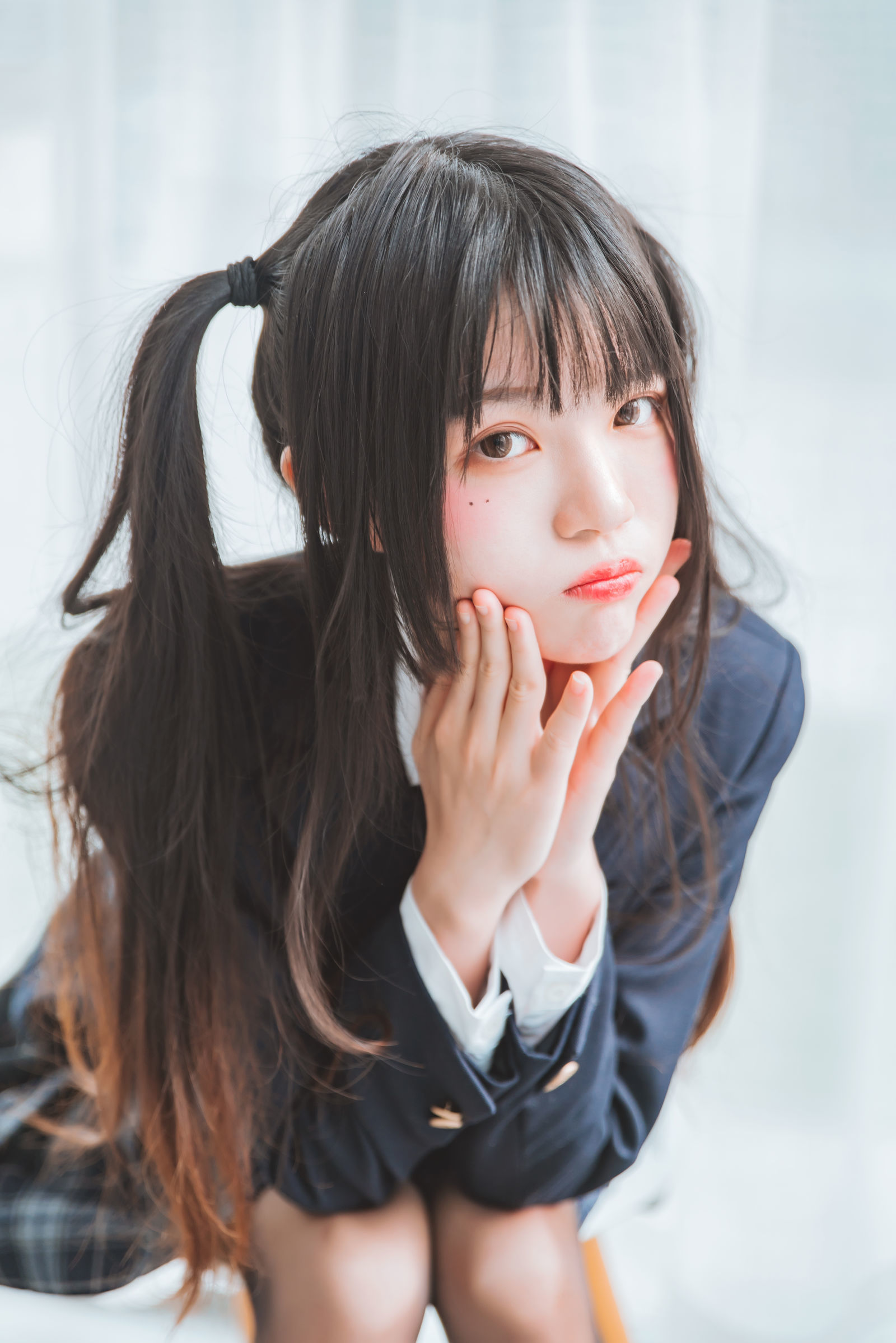 桜桃喵 - 冬季制服丝秀-图42