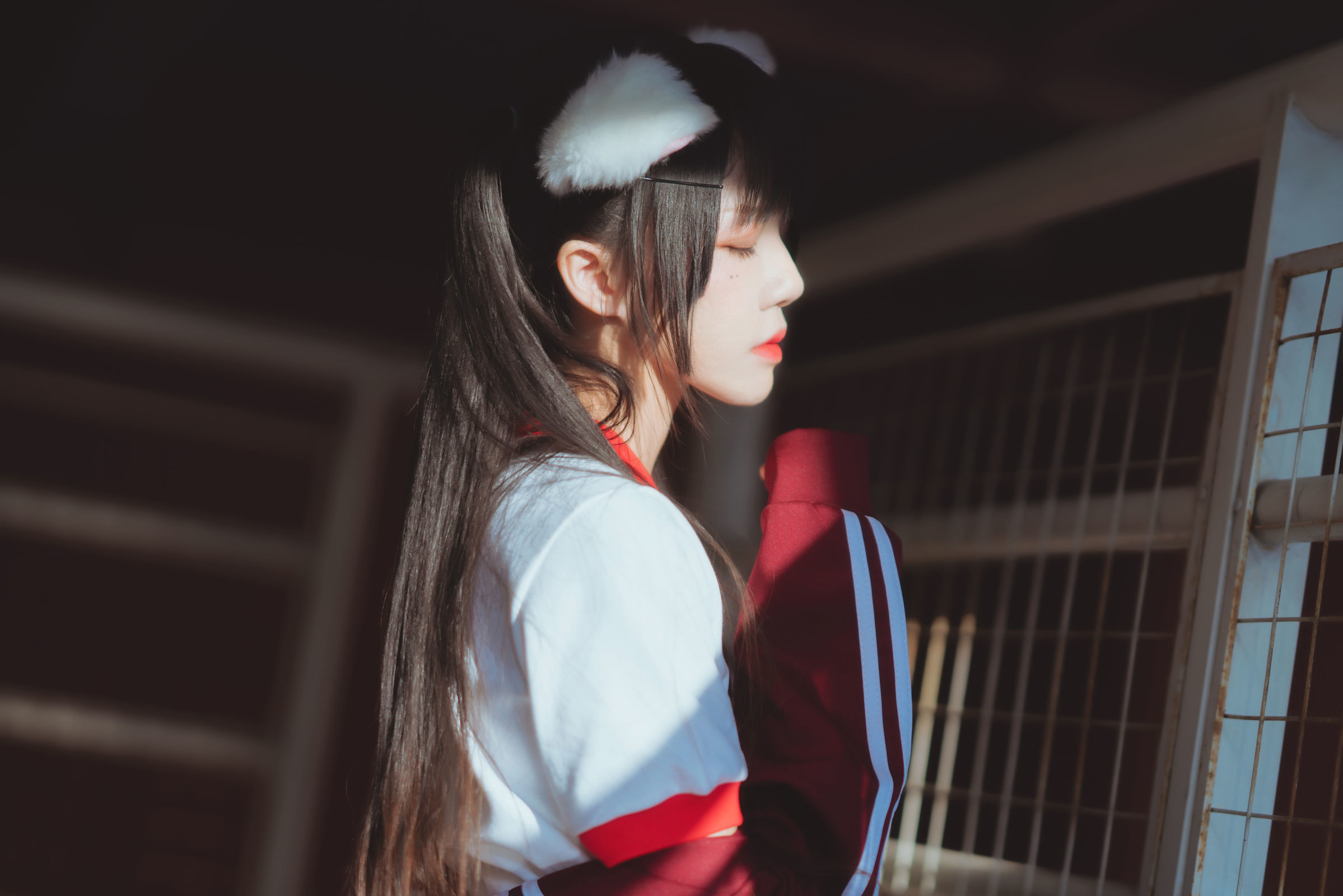 桜桃喵 - 红色体操服-图2