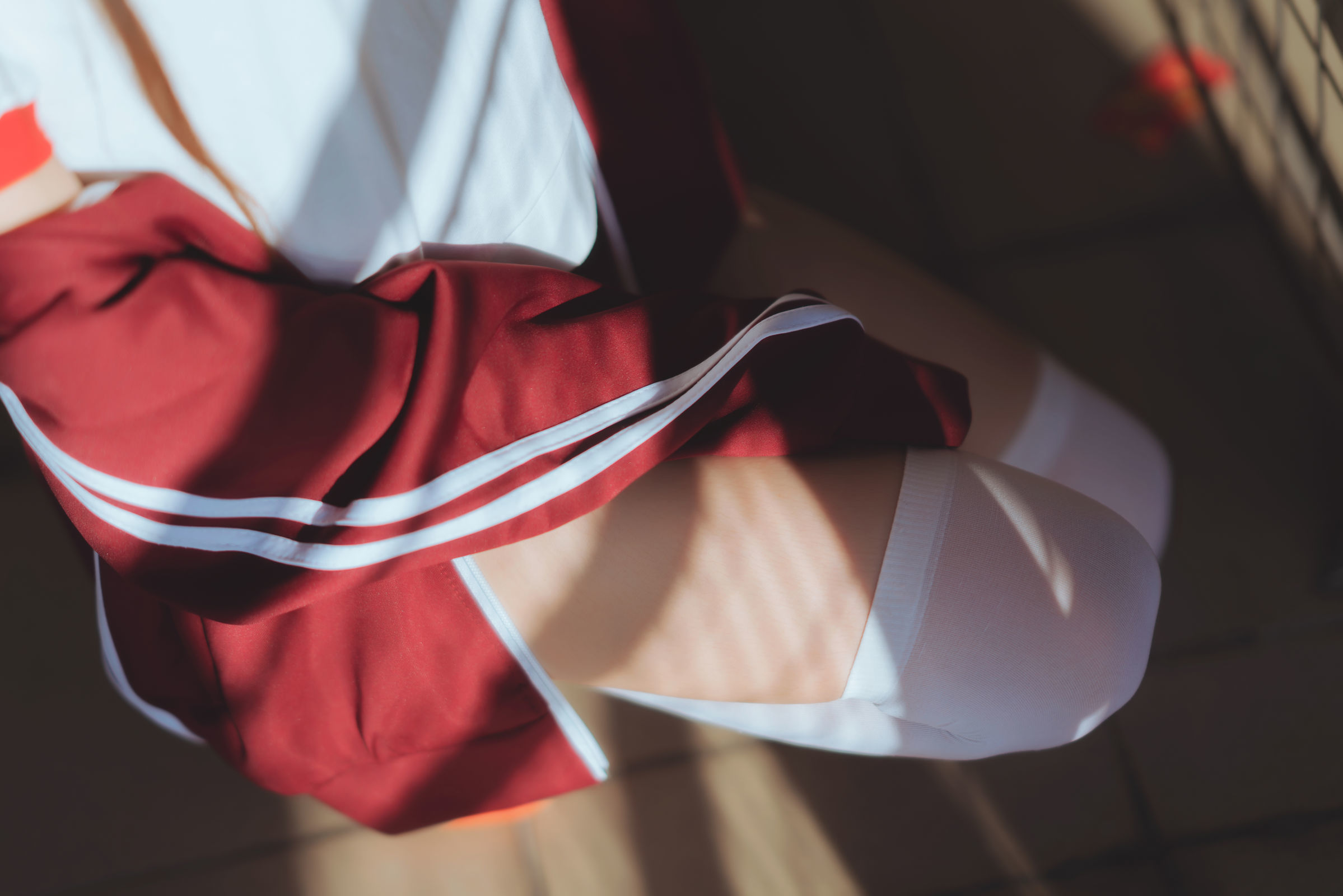 桜桃喵 - 红色体操服-图4