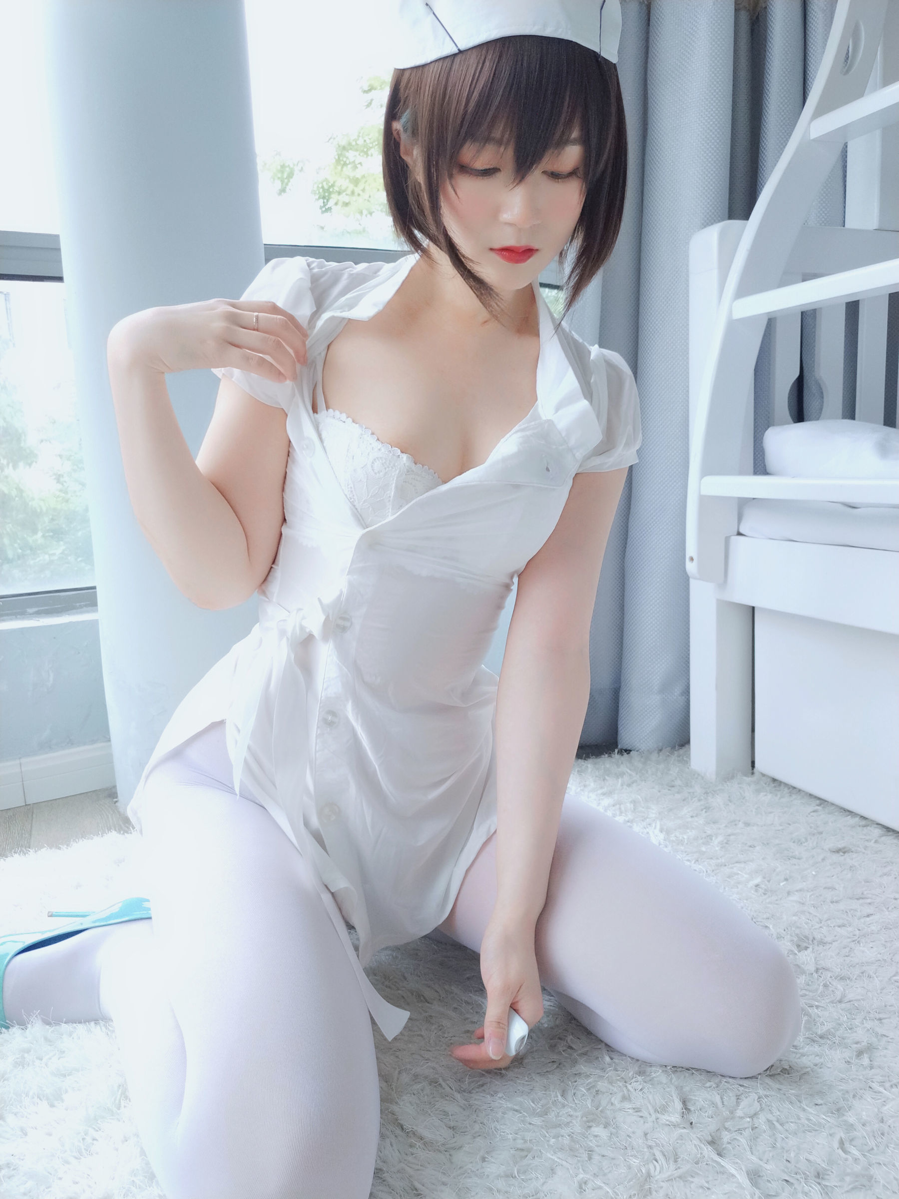 白银 - 白丝小护士-图24