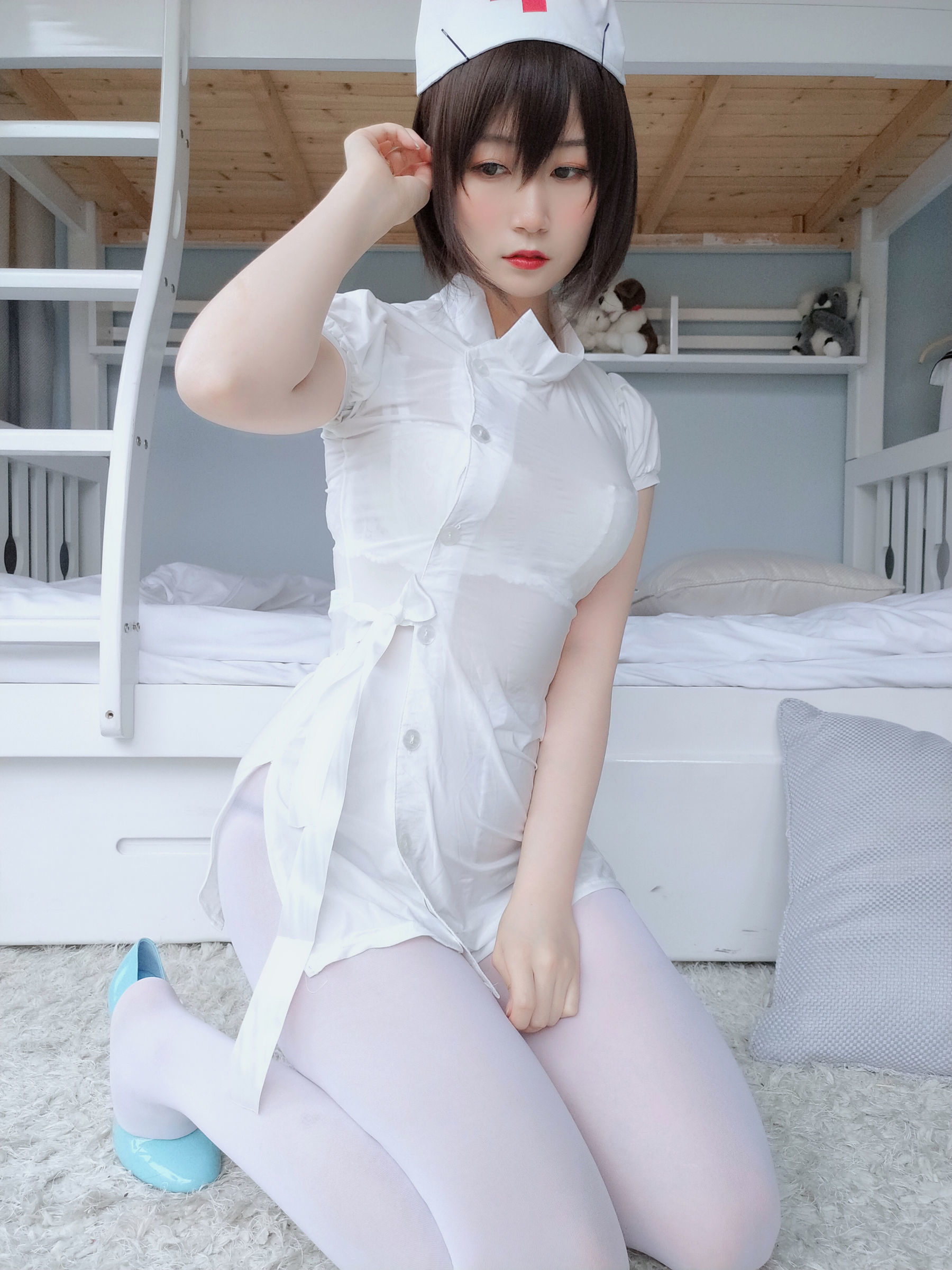 白银 - 白丝小护士-图49