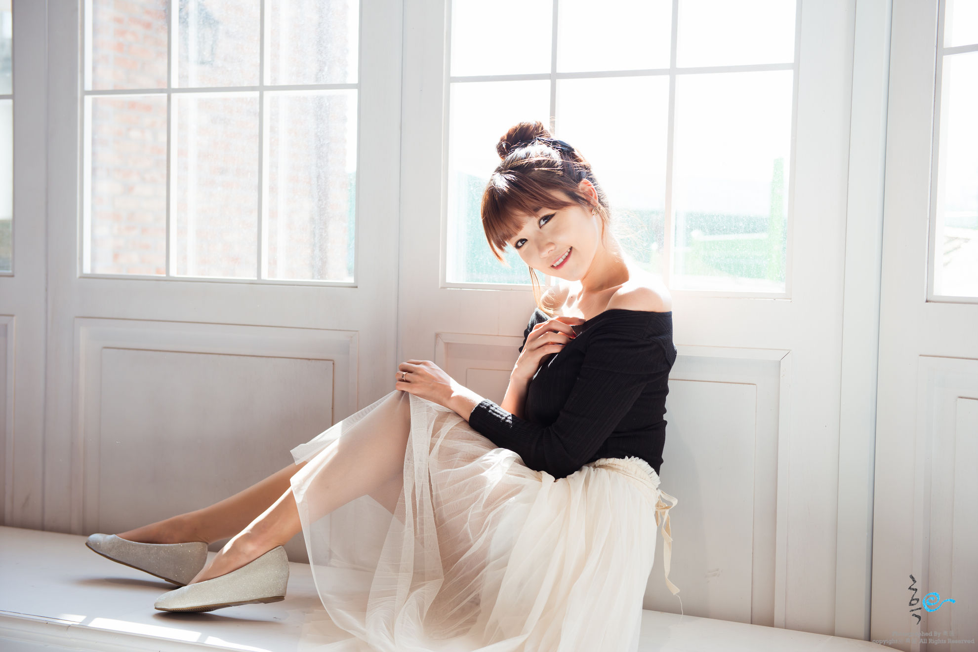 李恩慧 - 白色淑女长裙-图3