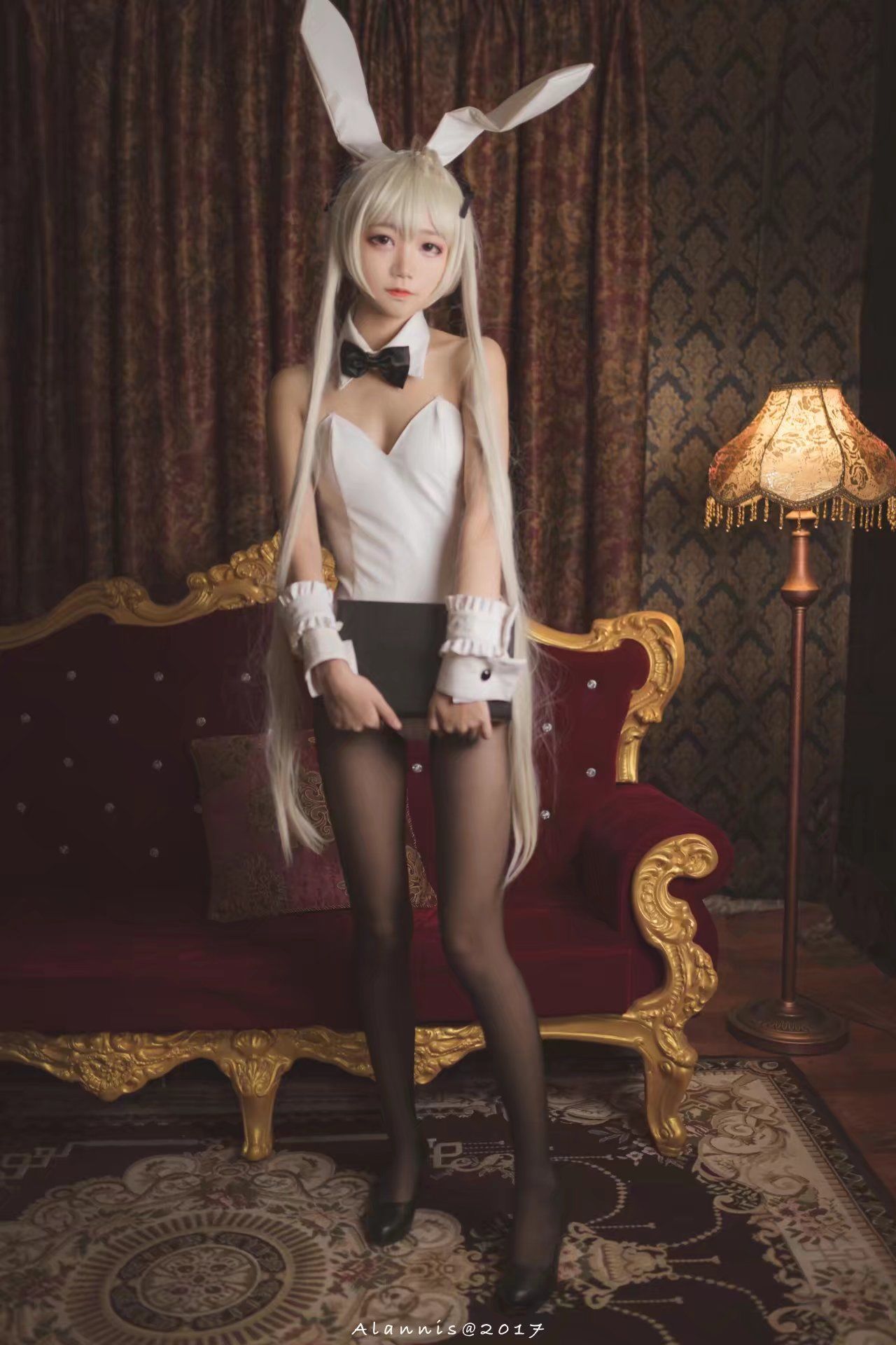 清纯少女五更百鬼 - 兔女郎+白丝美腿-图3