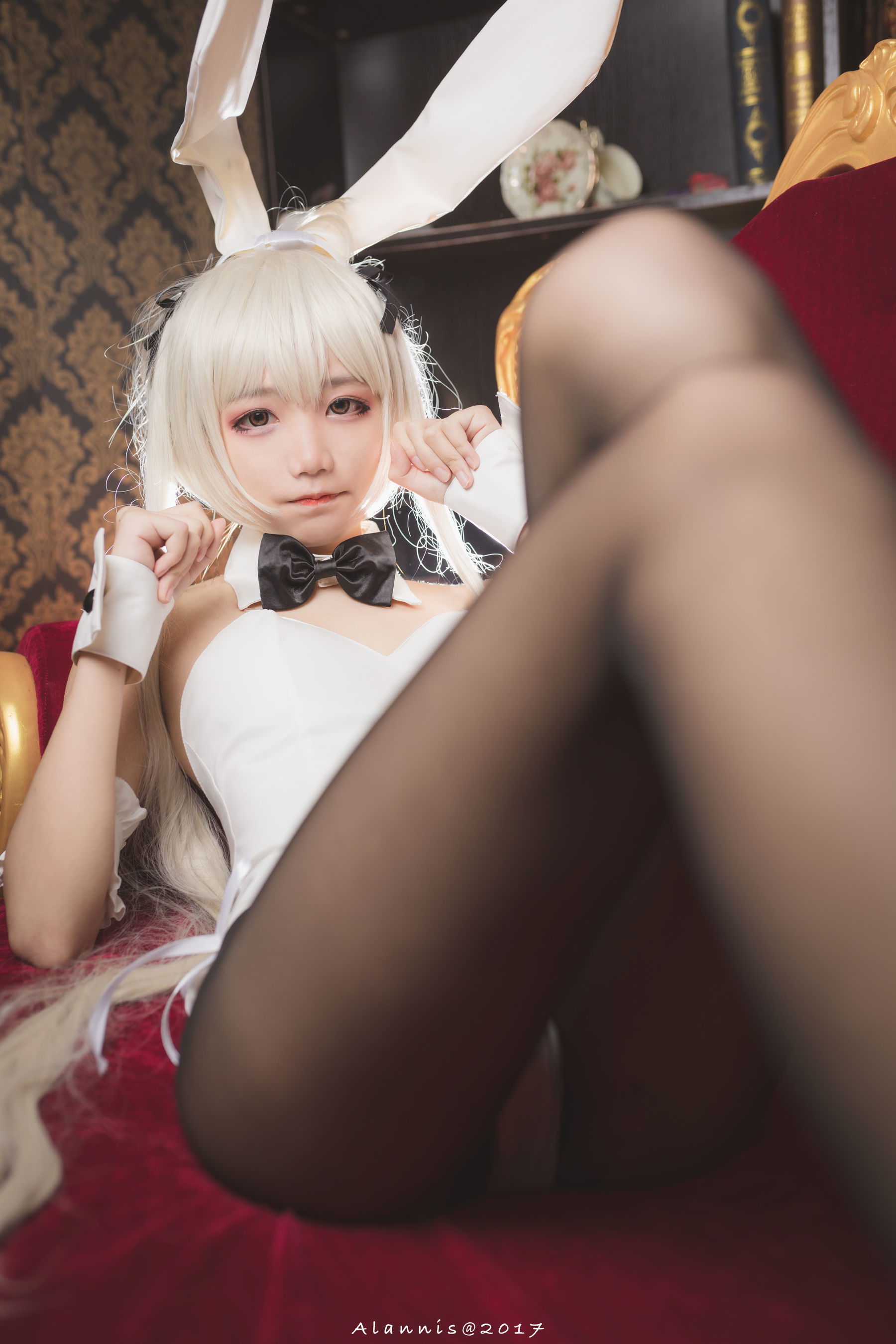 清纯少女五更百鬼 - 兔女郎+白丝美腿-图4