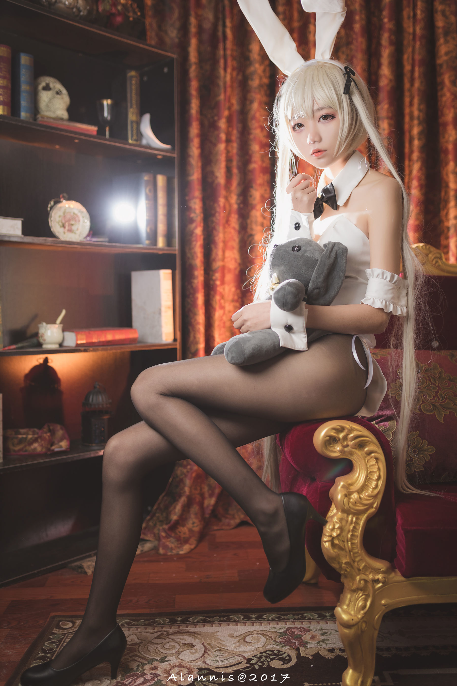 清纯少女五更百鬼 - 兔女郎+白丝美腿-图5