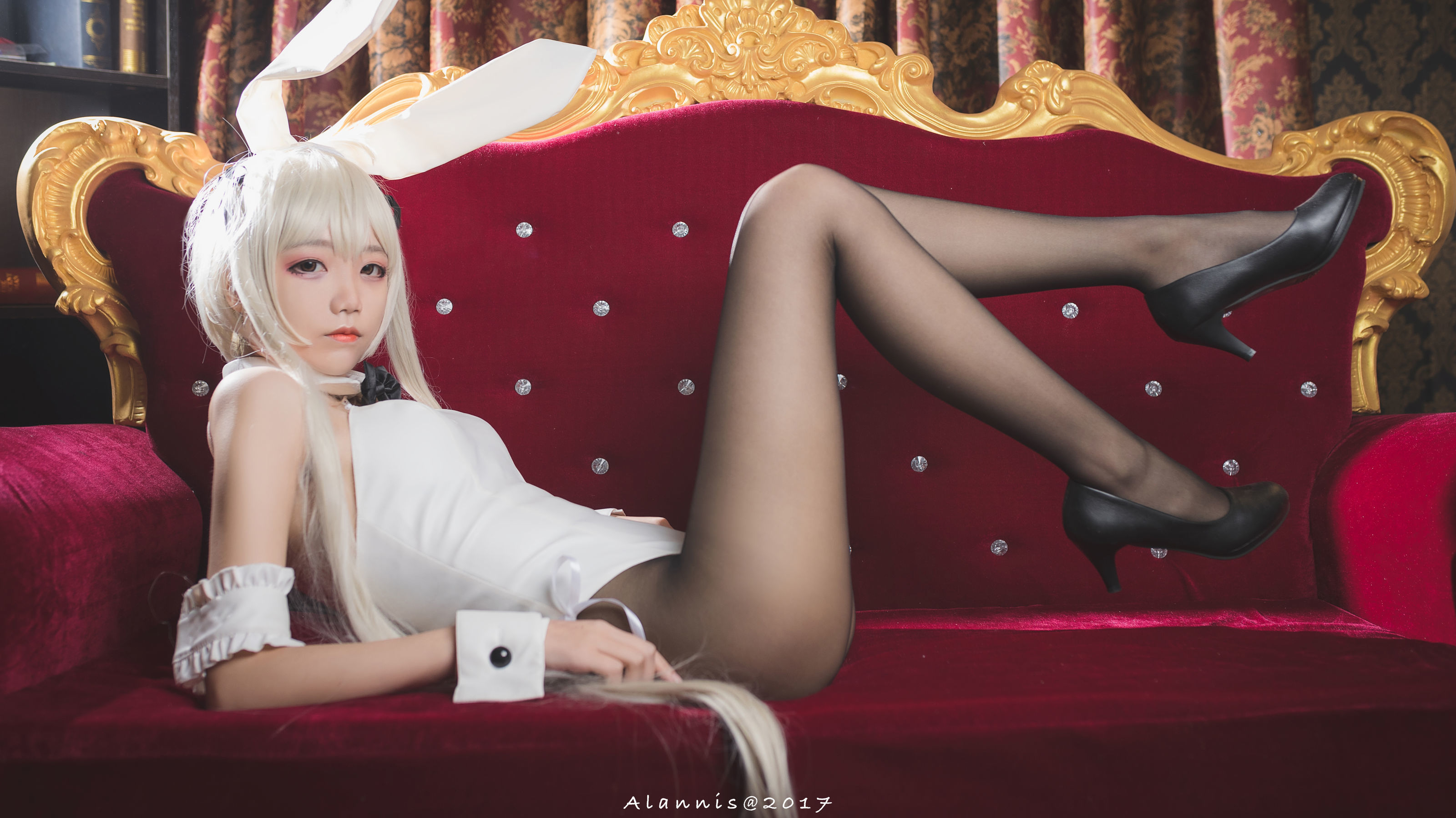 清纯少女五更百鬼 - 兔女郎+白丝美腿-图7