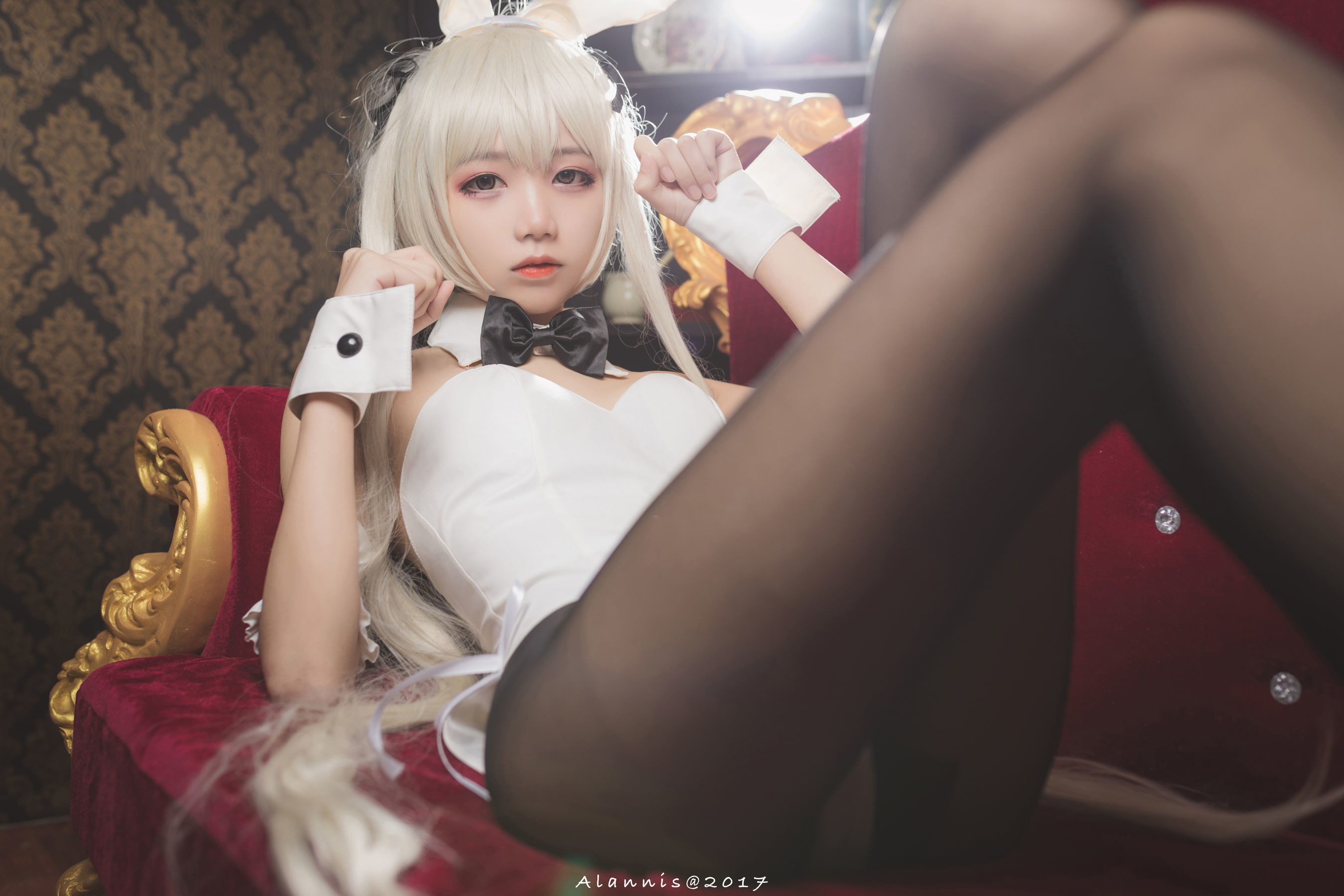 清纯少女五更百鬼 - 兔女郎+白丝美腿-图8