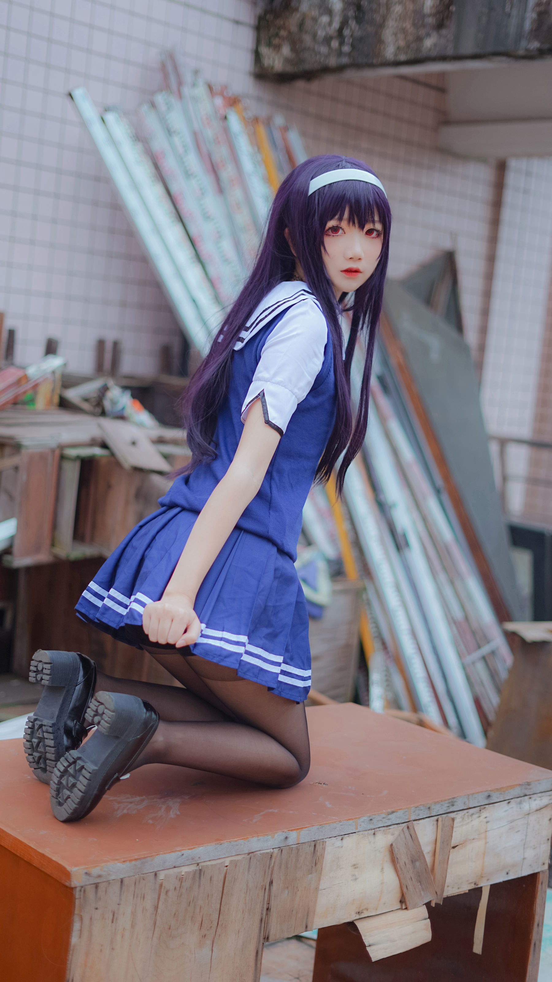 清纯少女五更百鬼 - 学姐校服-图15