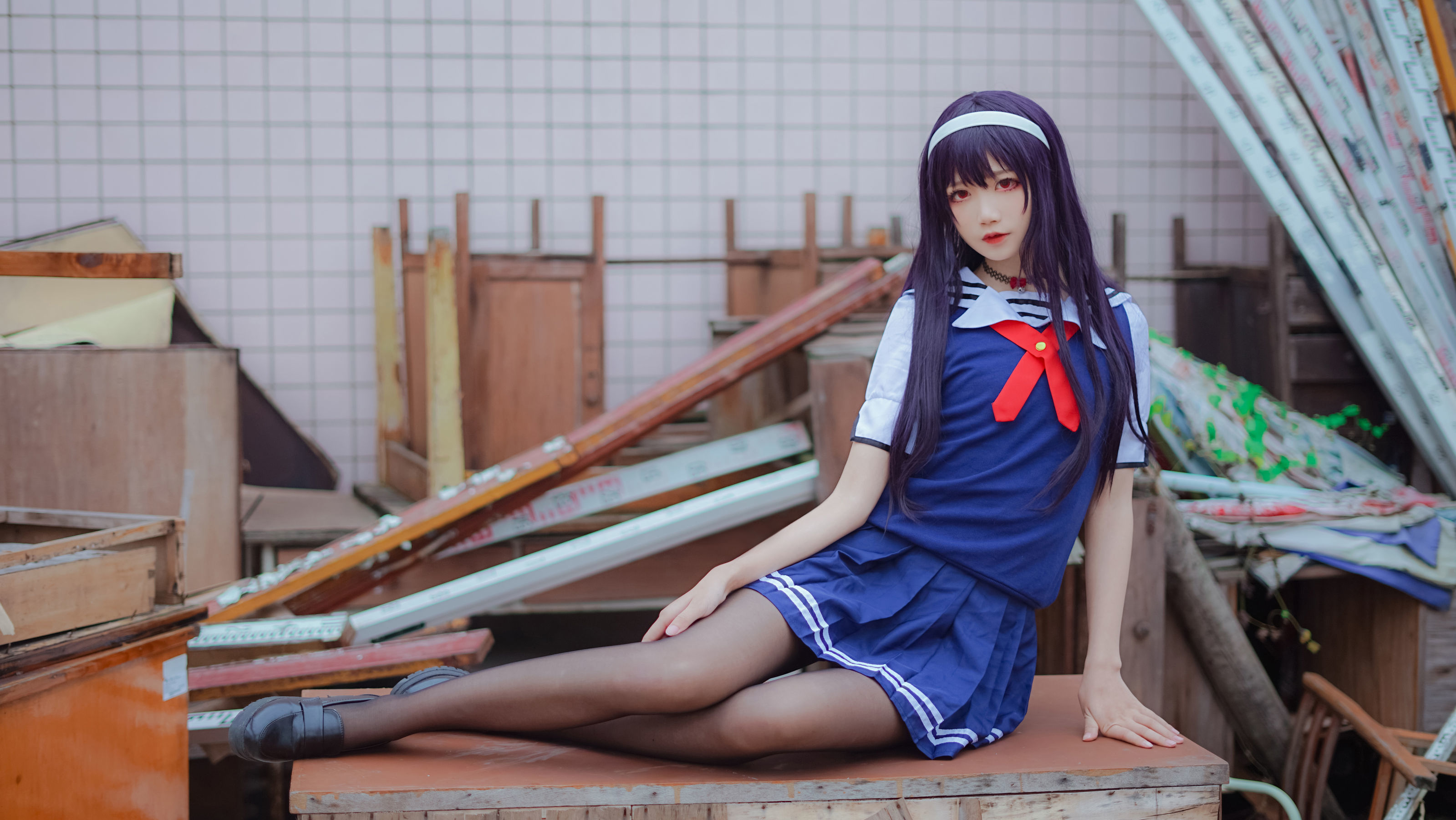 清纯少女五更百鬼 - 学姐校服-图16