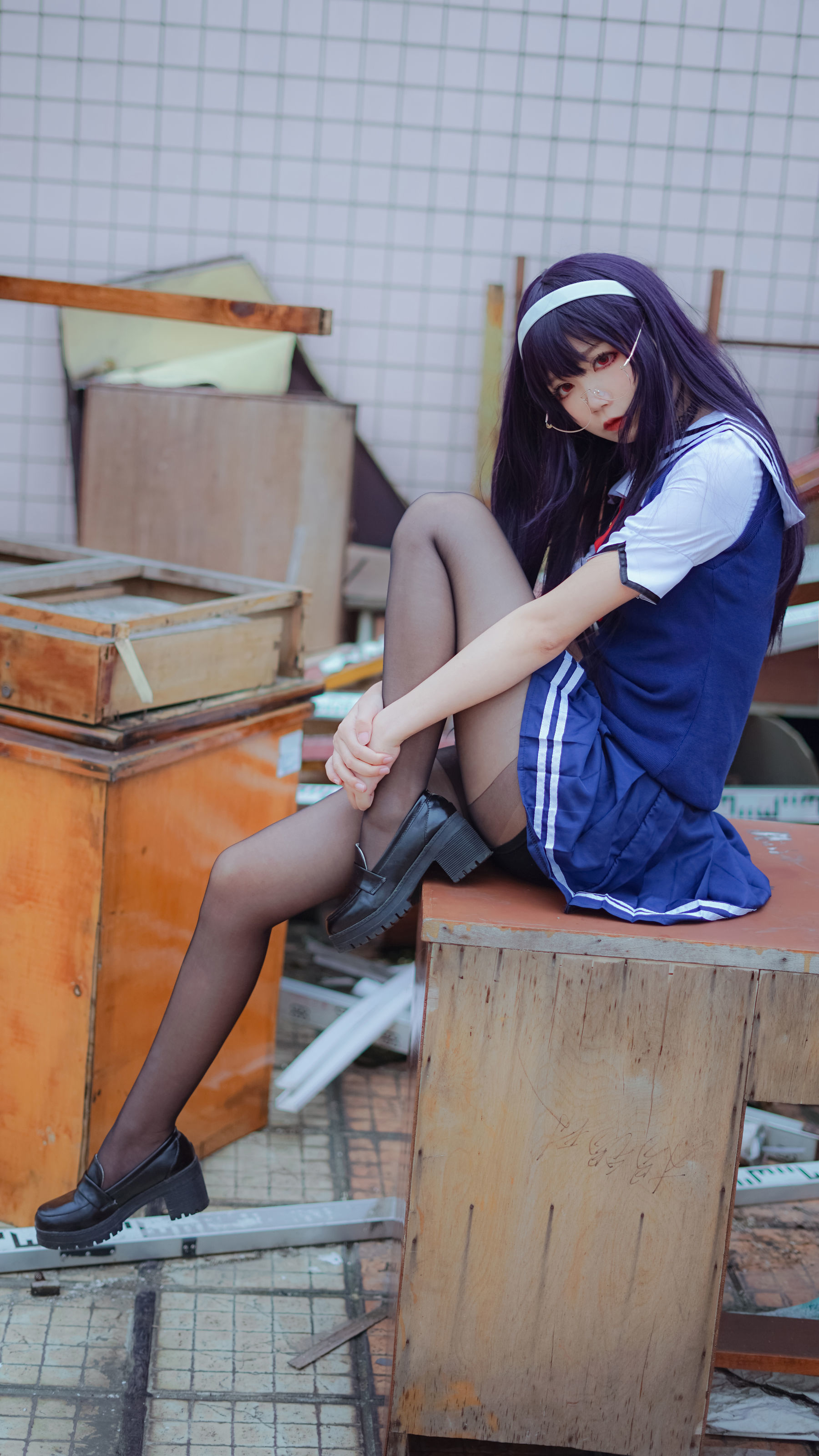 清纯少女五更百鬼 - 学姐校服-图19