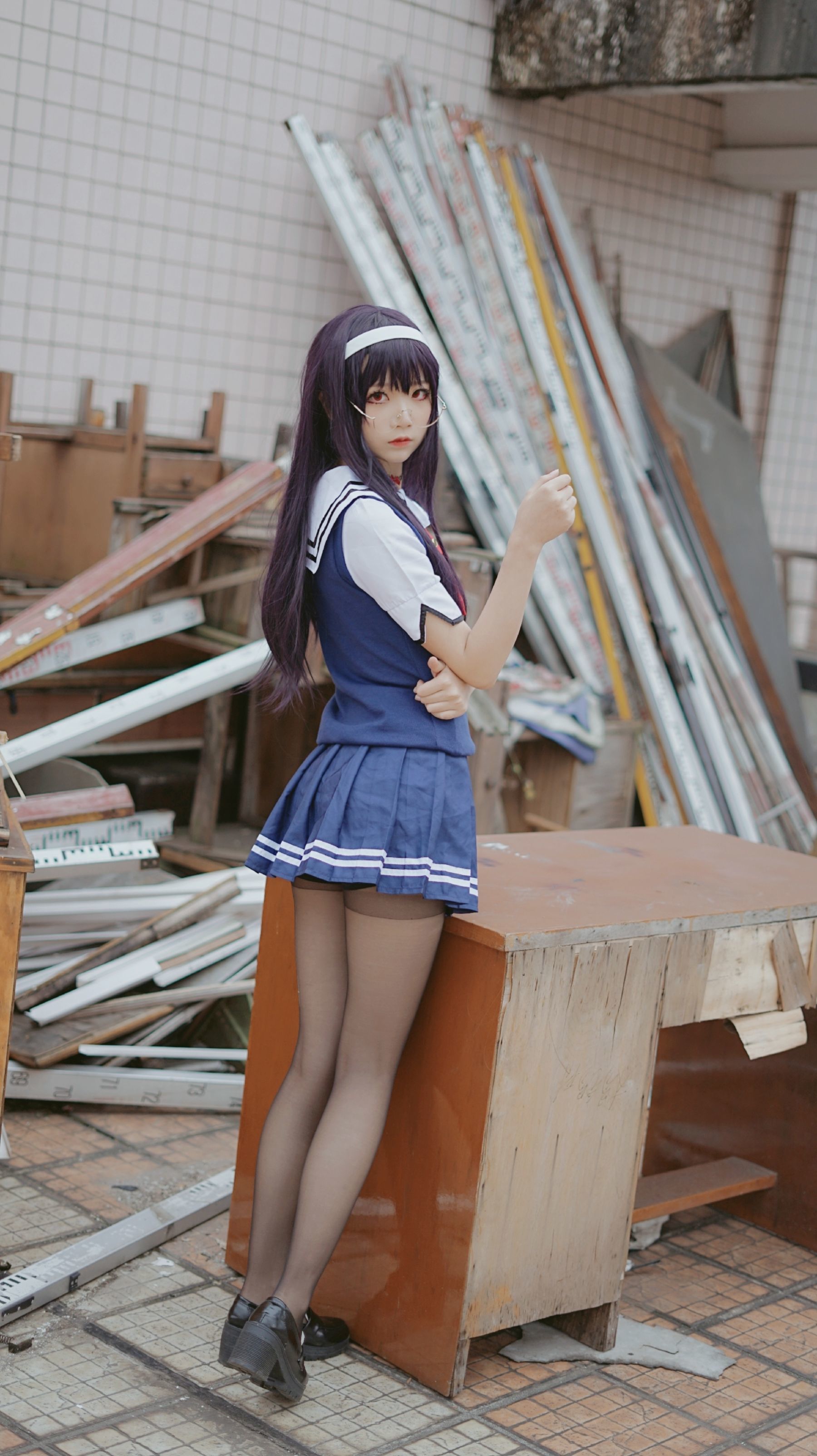 清纯少女五更百鬼 - 学姐校服-图3