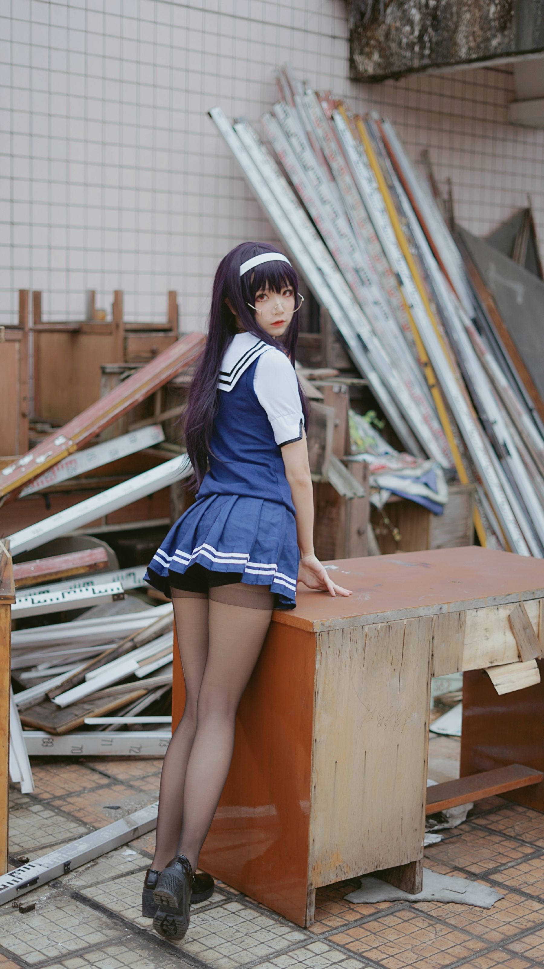 清纯少女五更百鬼 - 学姐校服-图4