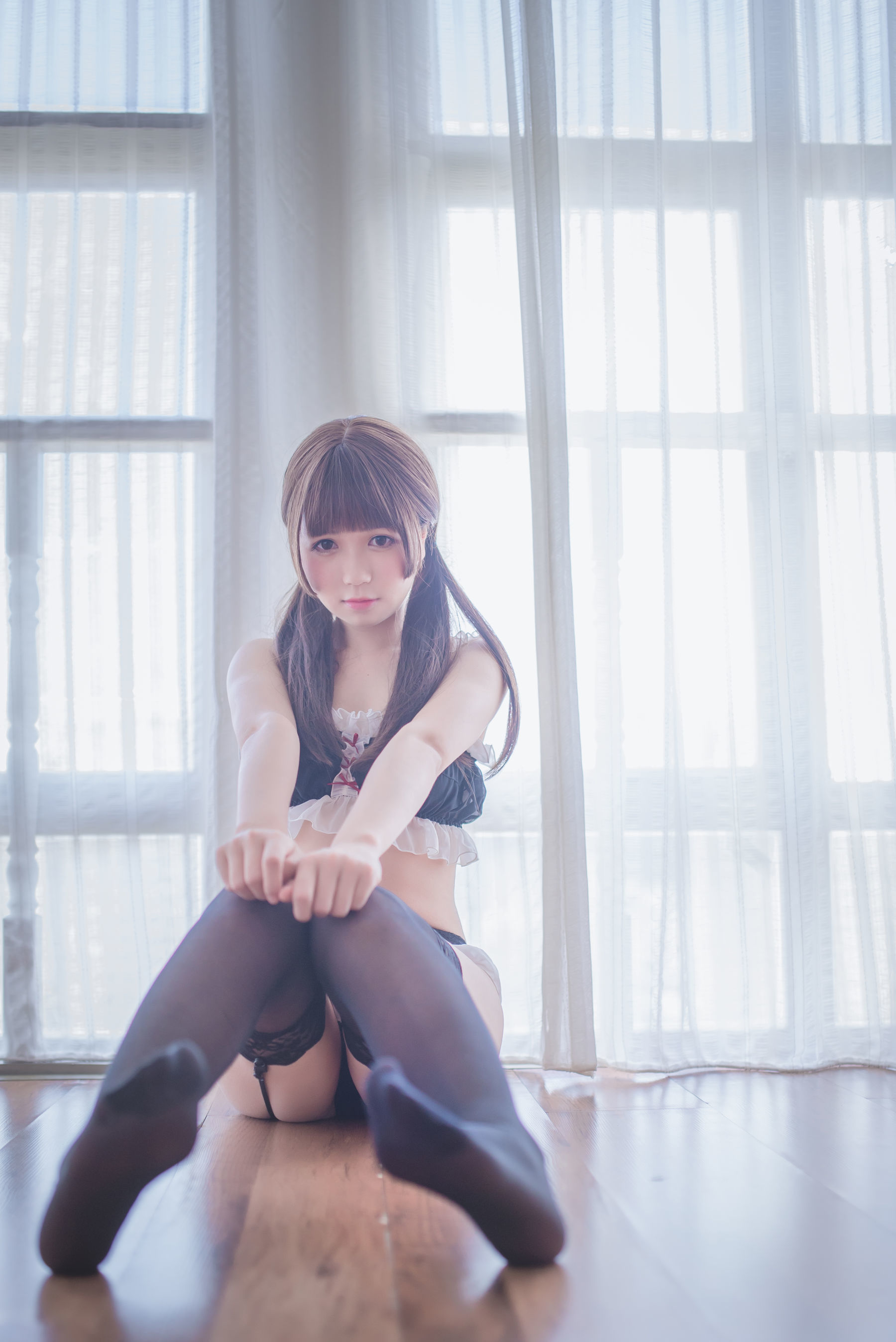 白金Saki - 吊带袜私房-图23