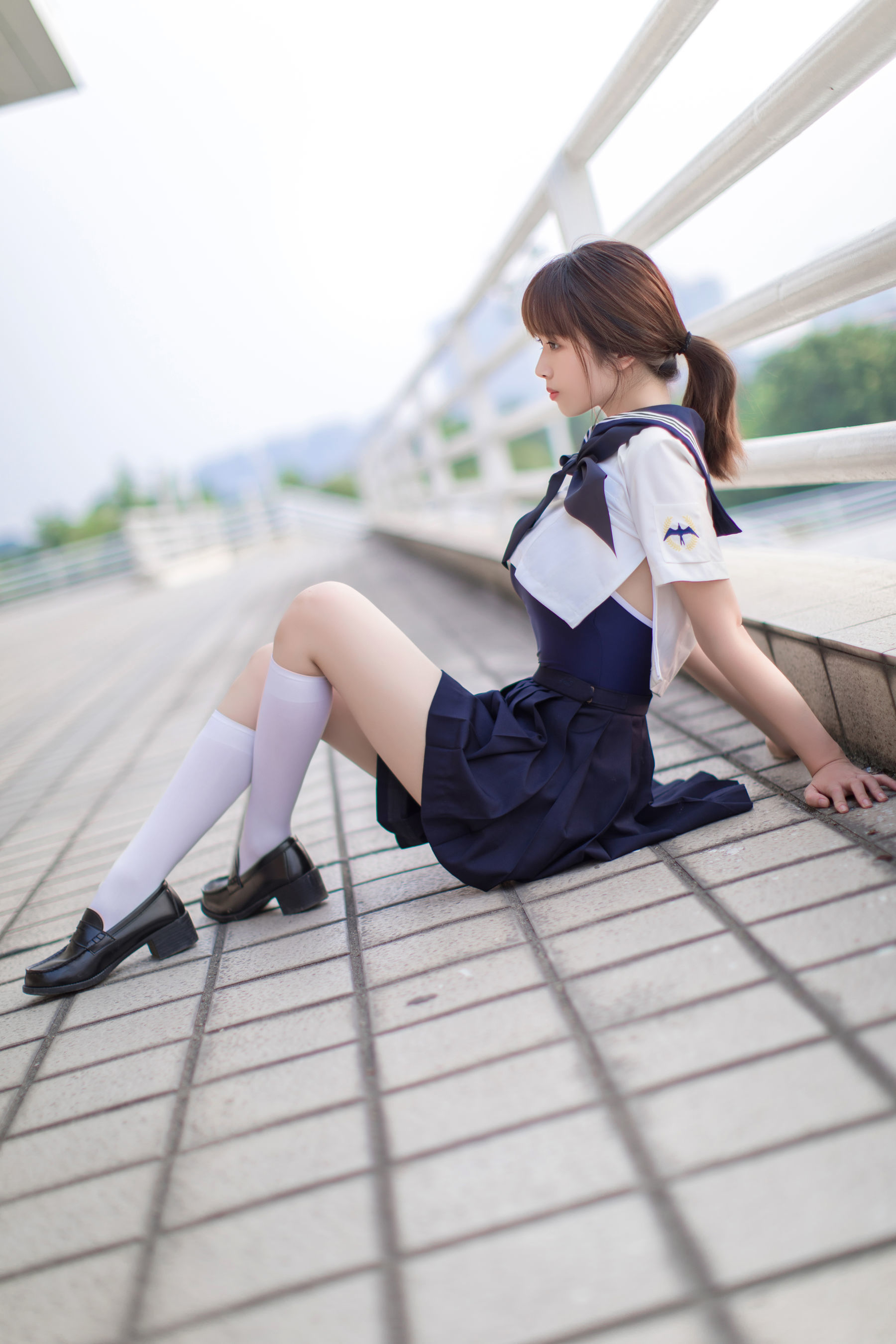 雯妹 - JK 白丝 死库水-图4