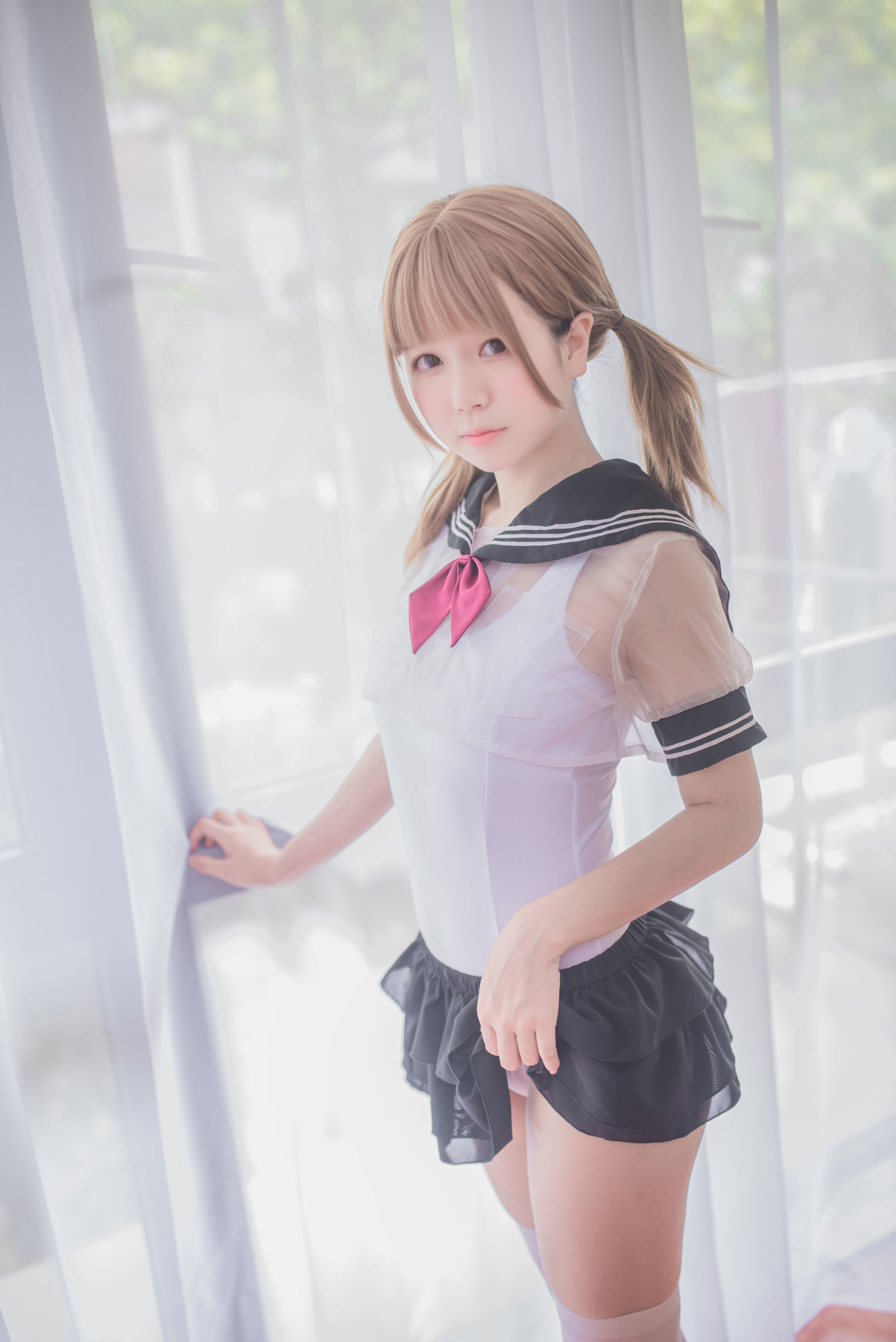 白金Saki - 学生服-图2