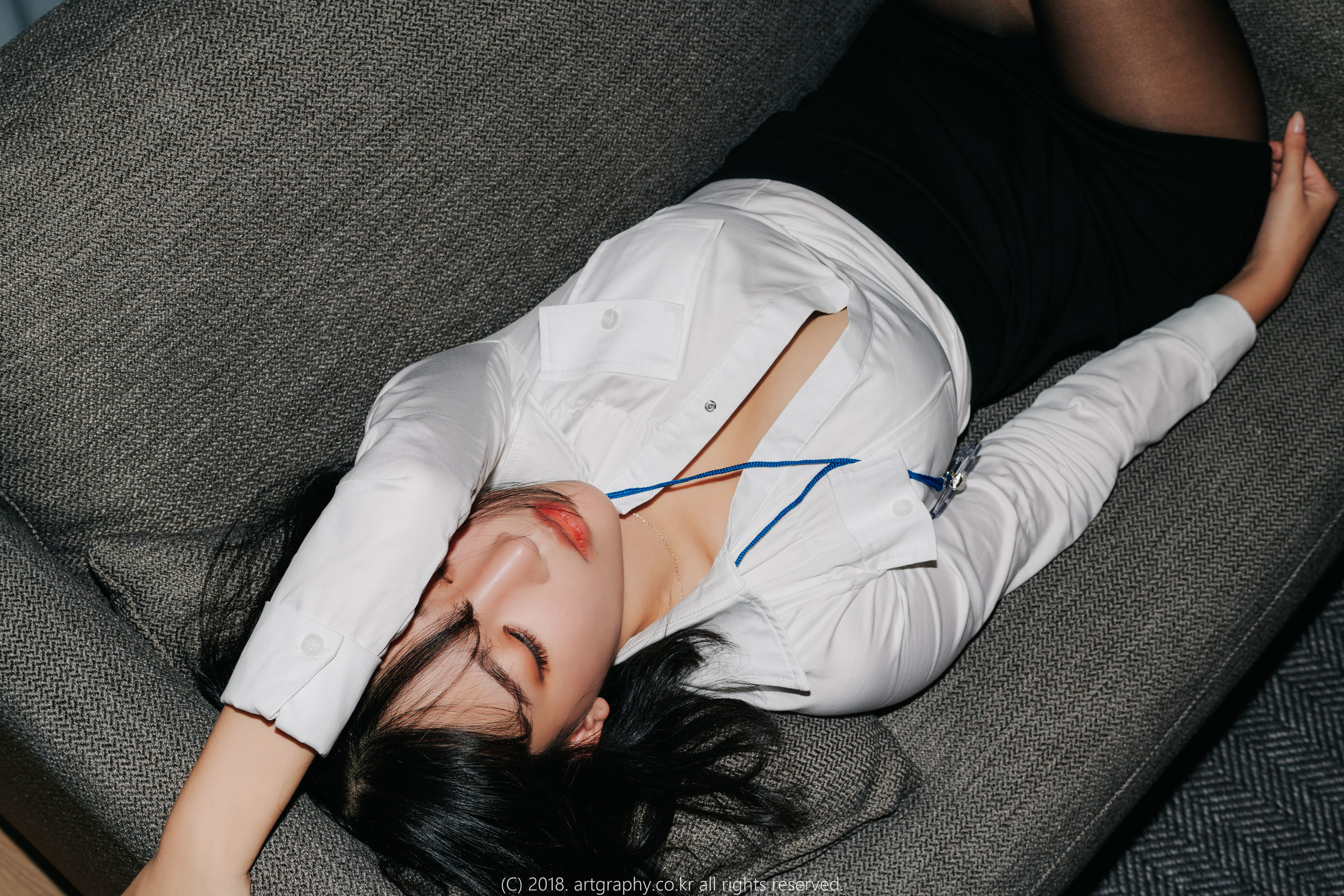 VOL.042 巨乳少女姜仁卿 - 黑丝制服+女仆诱惑-图20