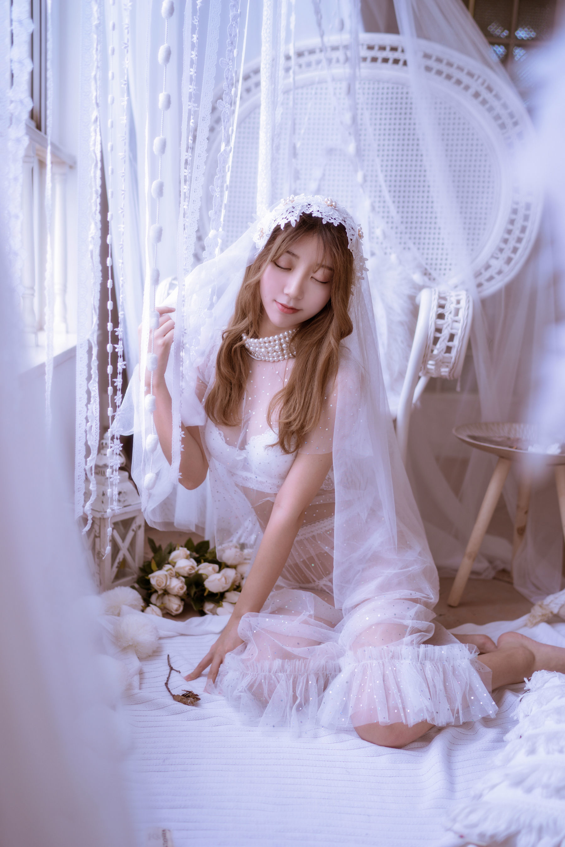 黑川 - 年上彼女 婚纱+毛衣-图0