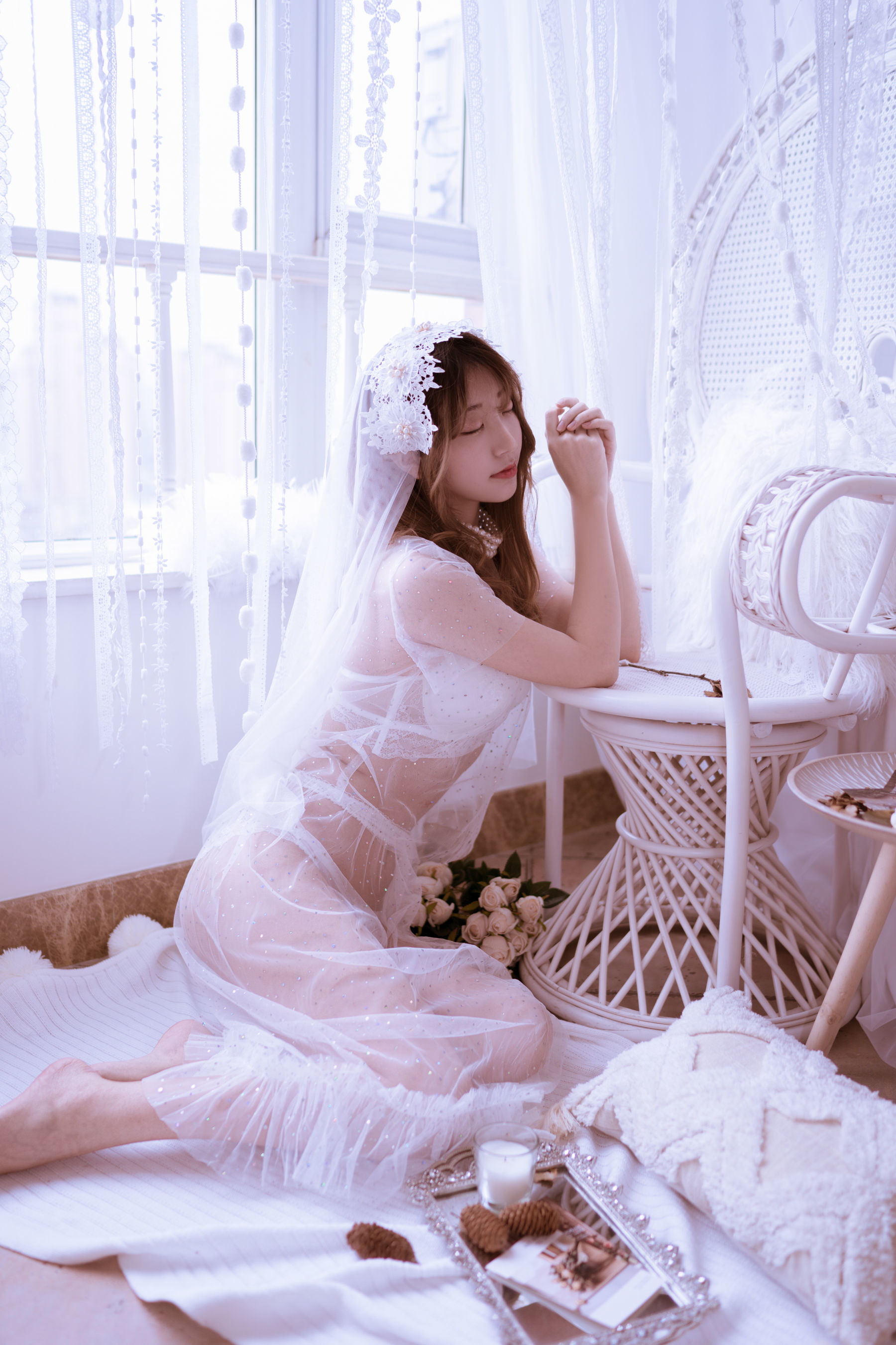 黑川 - 年上彼女 婚纱+毛衣-图9