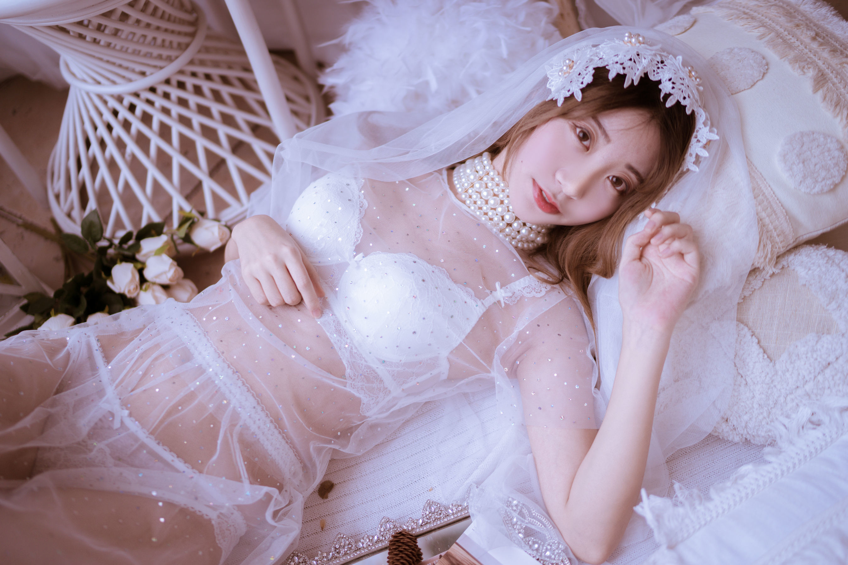 黑川 - 年上彼女 婚纱+毛衣-图19