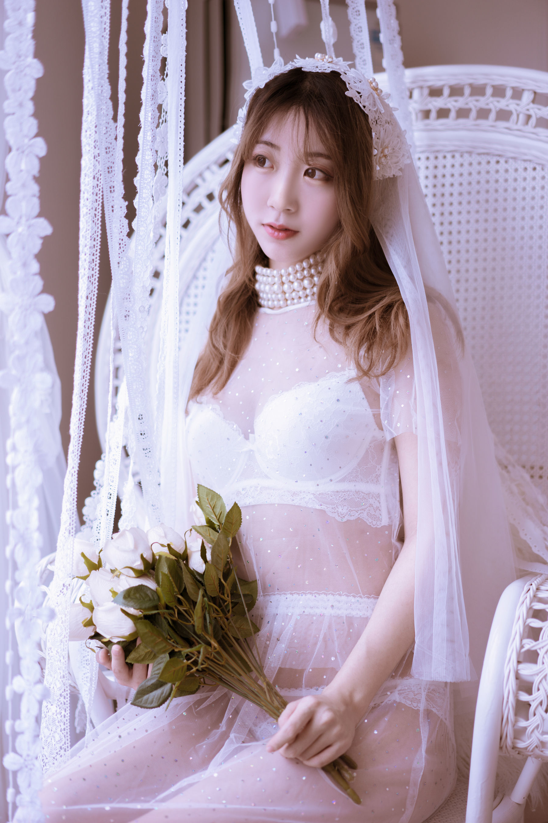 黑川 - 年上彼女 婚纱+毛衣-图5
