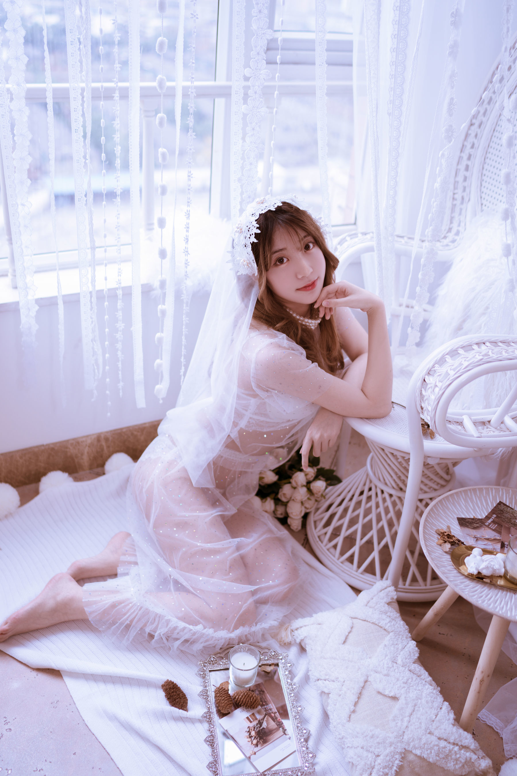 黑川 - 年上彼女 婚纱+毛衣-图8