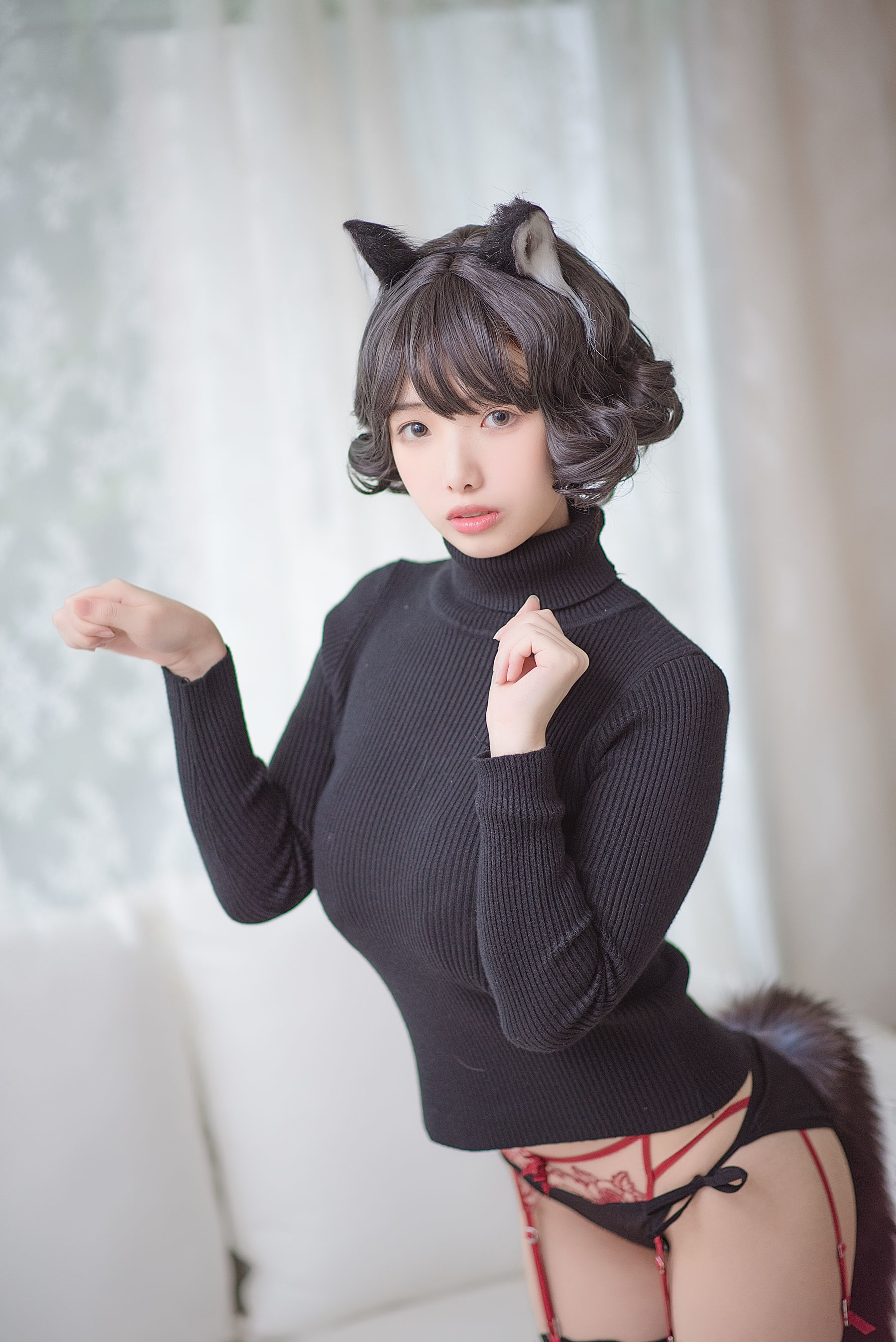 雯妹 - 黑猫内衣-图13